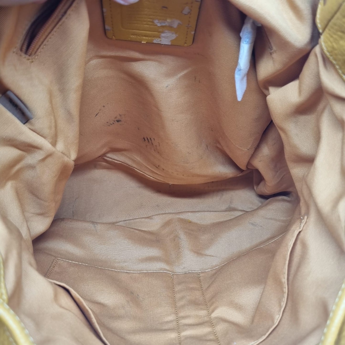 Coach Backpack Leather Yellow Size 30x12x33