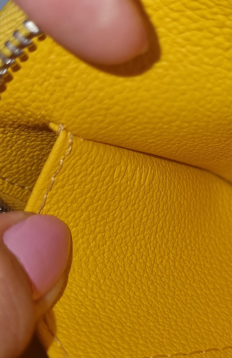 Louis Vuitton Cosmetic Pouch Epi Leather Yellow 2012 Size 17x6x11