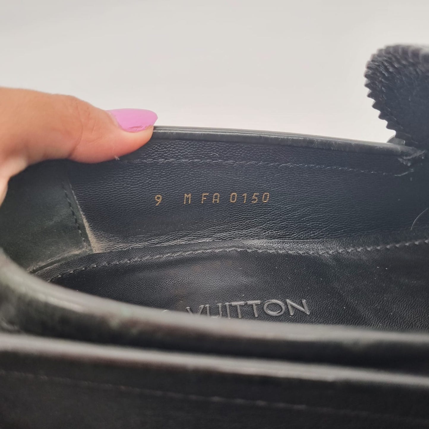 Louis Vuitton Damier Loafers Black Size 9/29