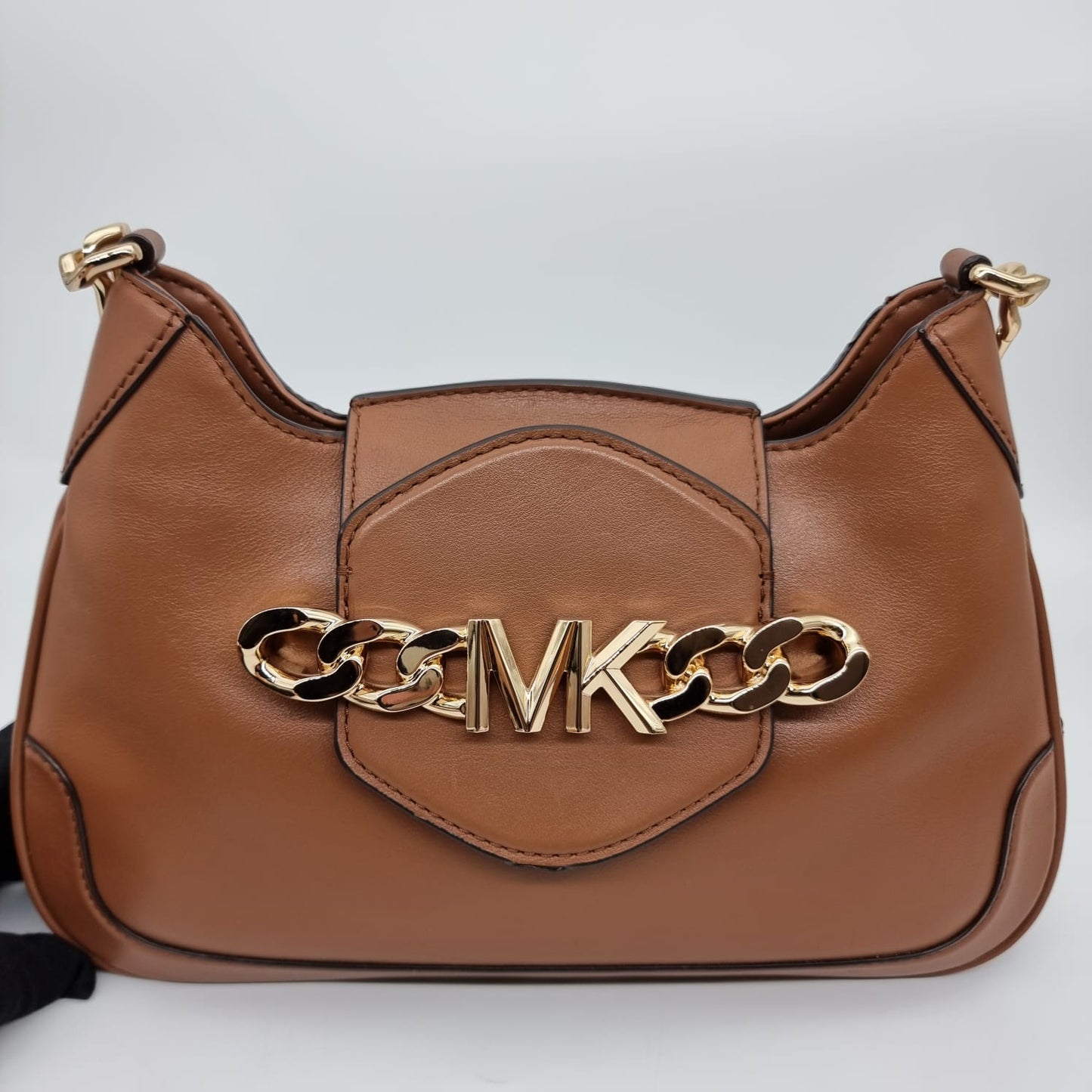 Michael Kors Hally Shoulder Bag Tan Size 29x6x20