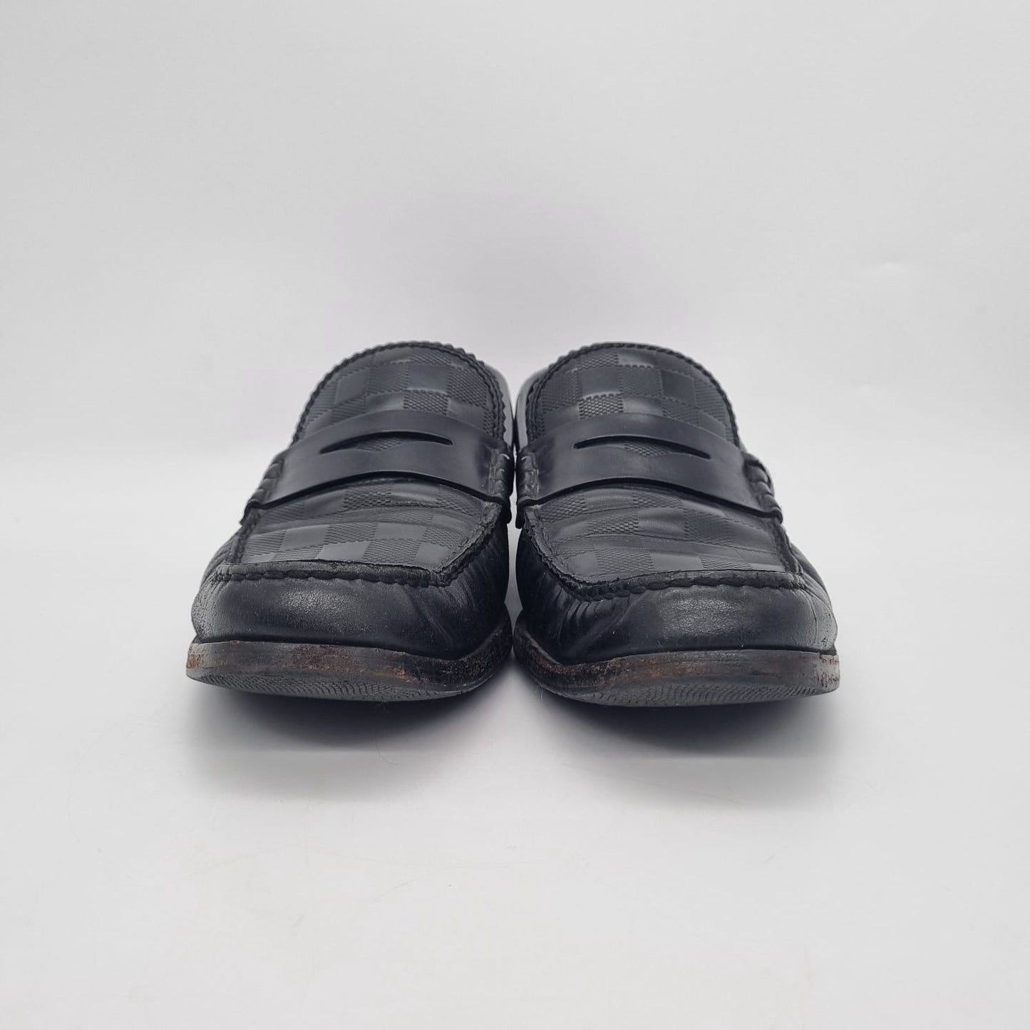 Louis Vuitton Damier Loafers Black Size 9/29
