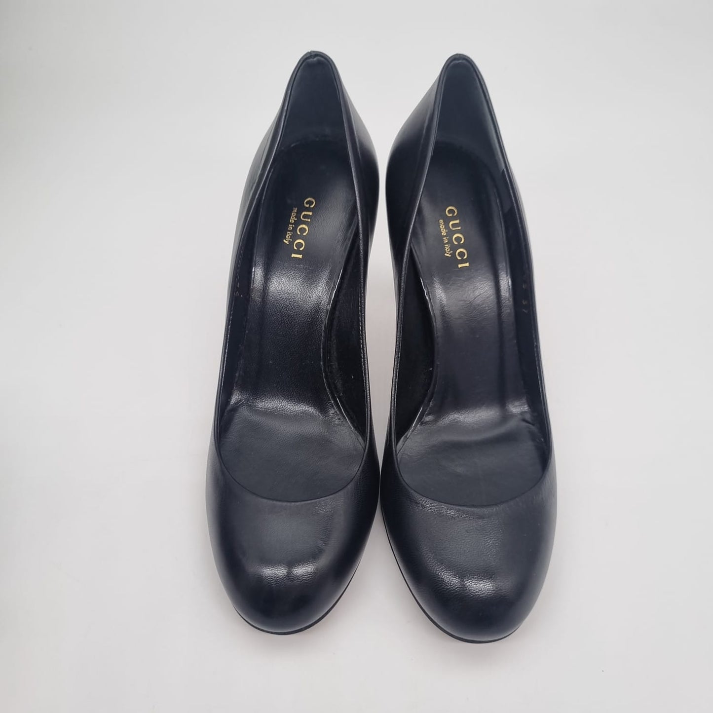 Gucci Heels Leather Black Size 37/24,5