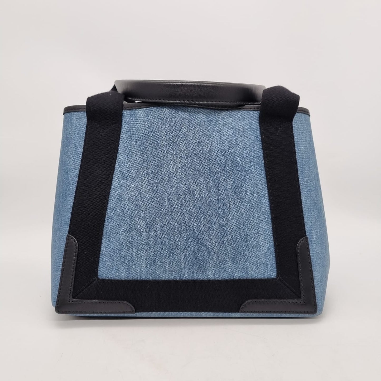 Balenciaga Cabas Navy Canvas Black #W 2019 Size 30x18x24