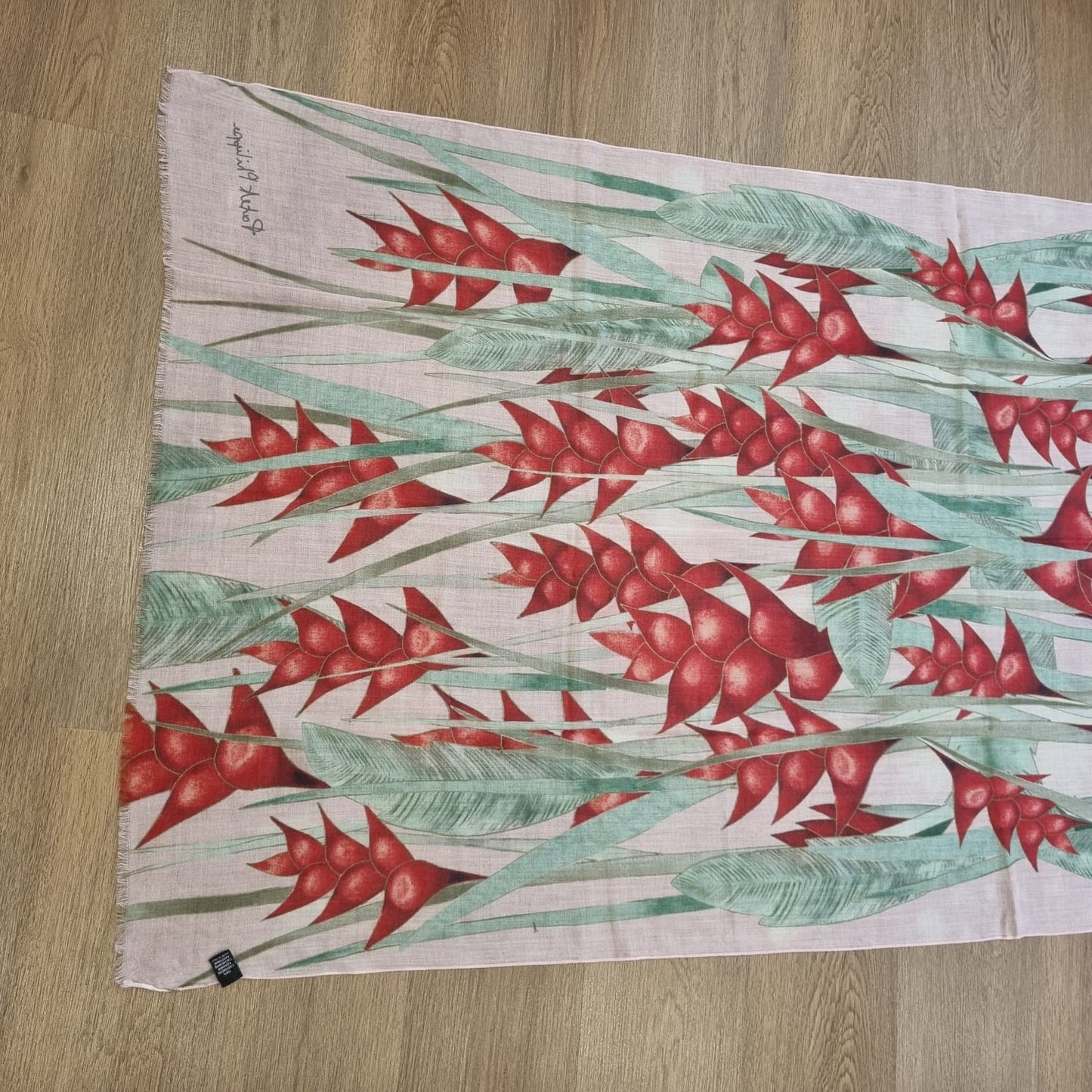 Patek Phillipe Scarf Pink Flower Size 200x100