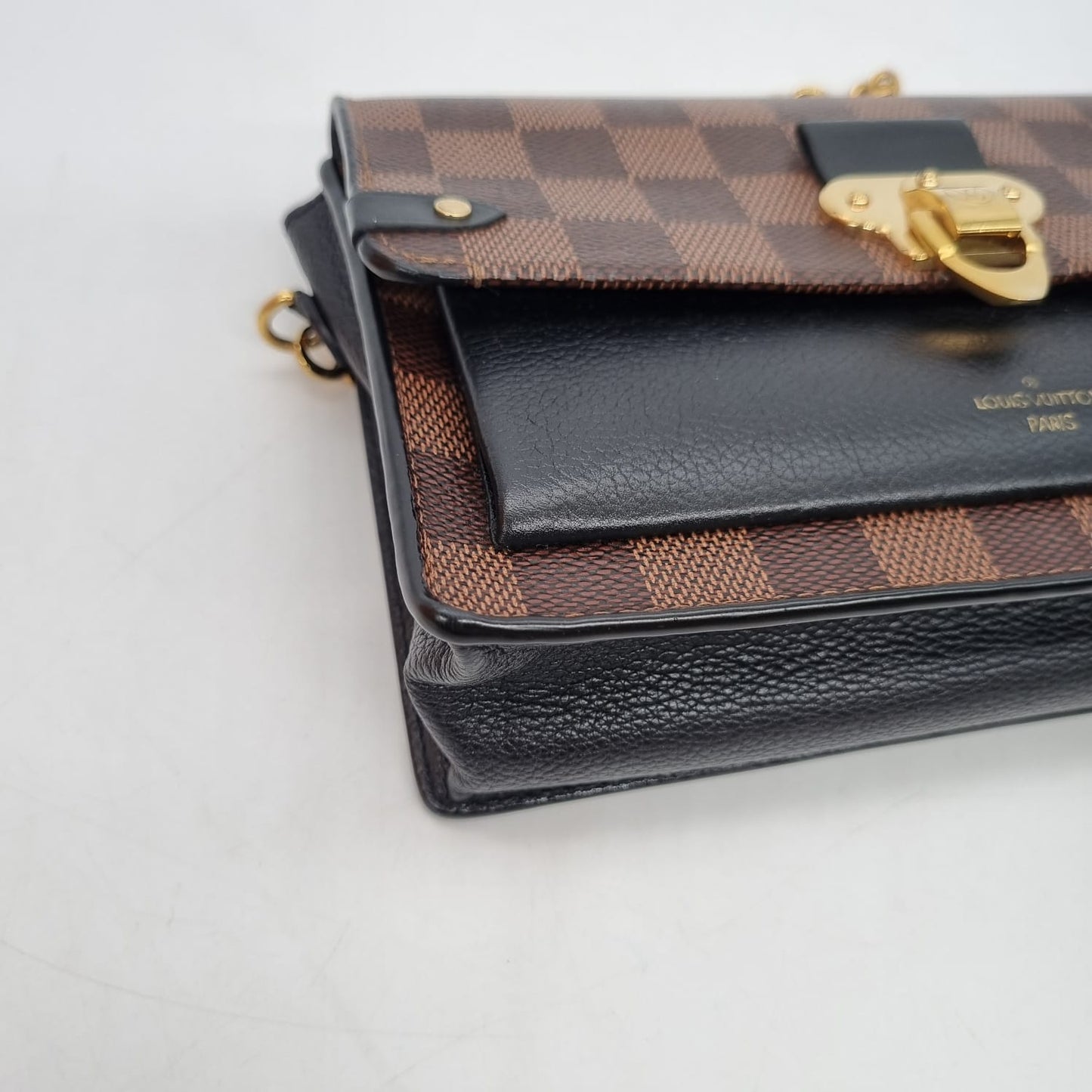Louis Vuitton Vavin Damier Ebene Chain Wallet 2021 Size 16x4x13