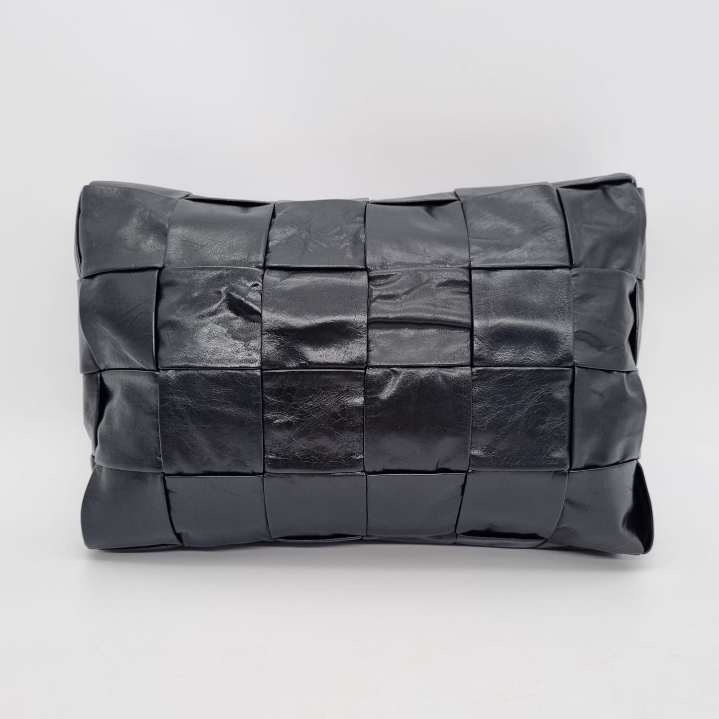 Bottega Veneta Intrecciato Travel Organizer Clutch Black Size 27x18