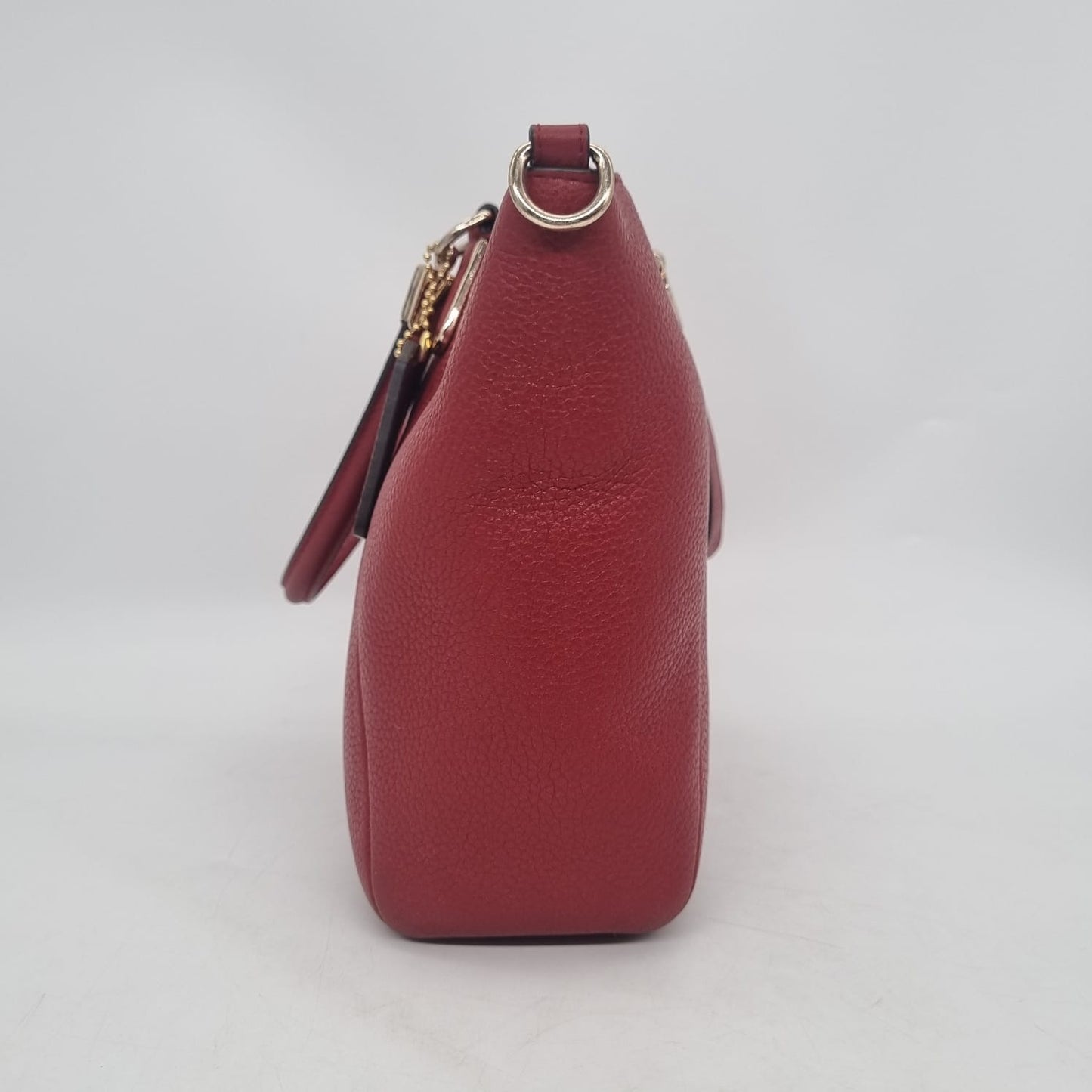 Coach Kelsey Pebble Leather Red 2in1 Size 27x8x20