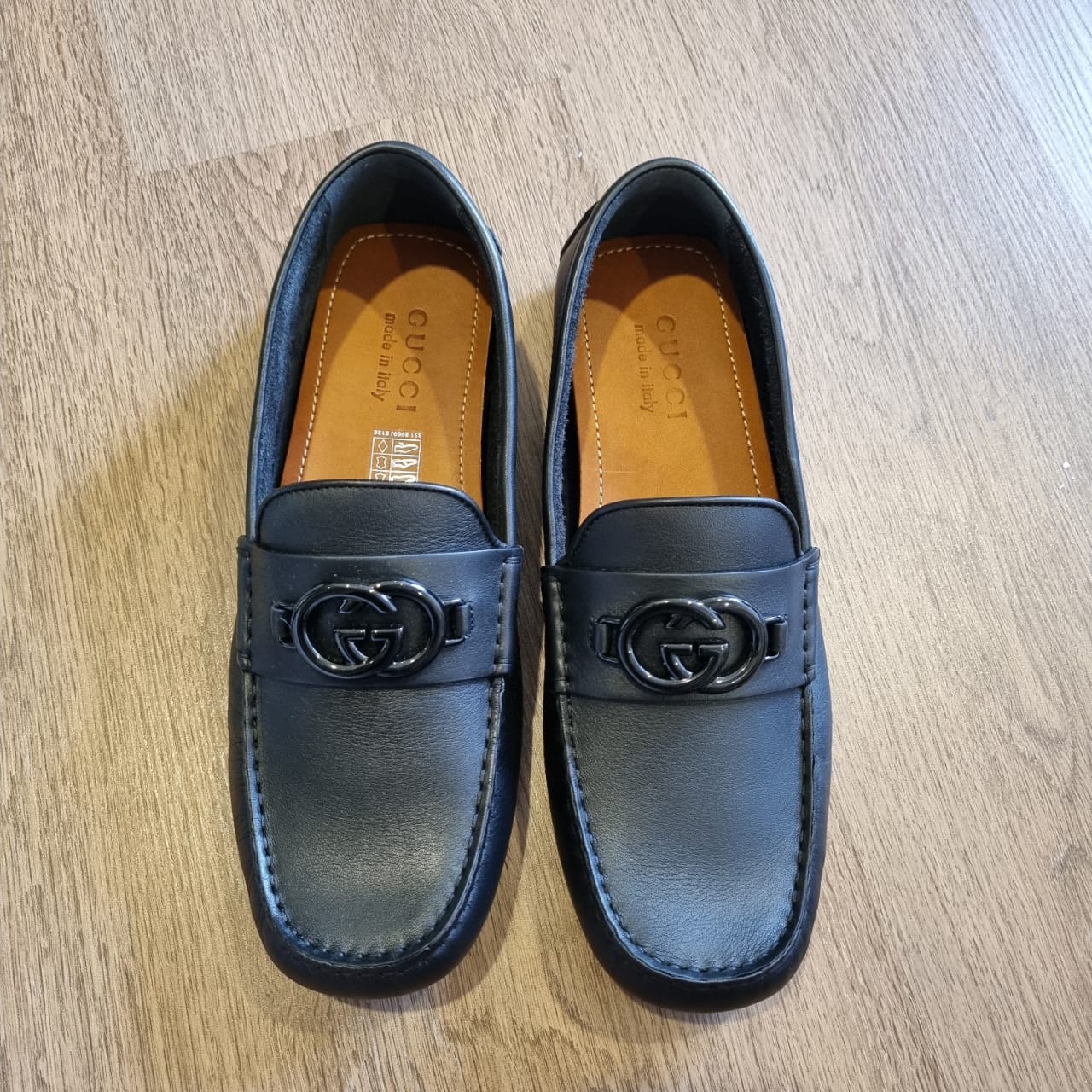 Gucci Clove Calf Soft Loafers Black Size 8/27,5 NEW