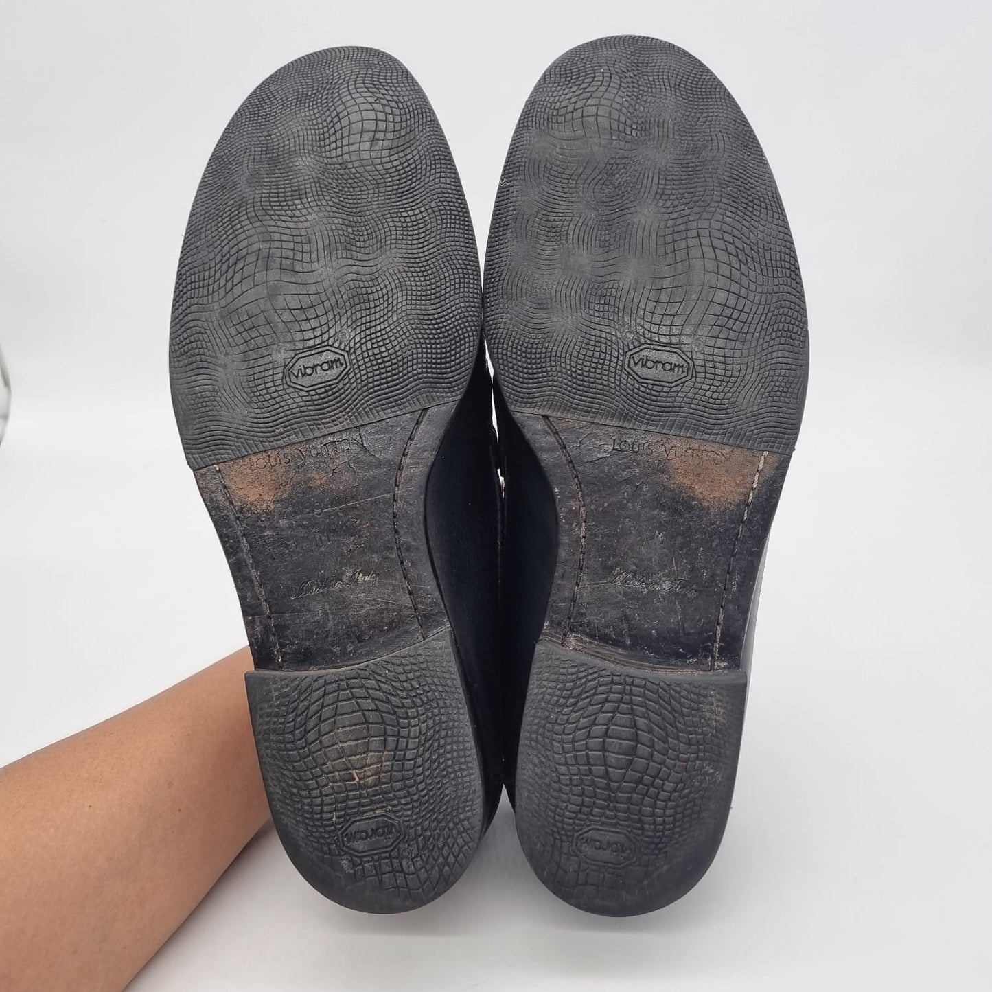 Louis Vuitton Damier Loafers Black Size 9/29