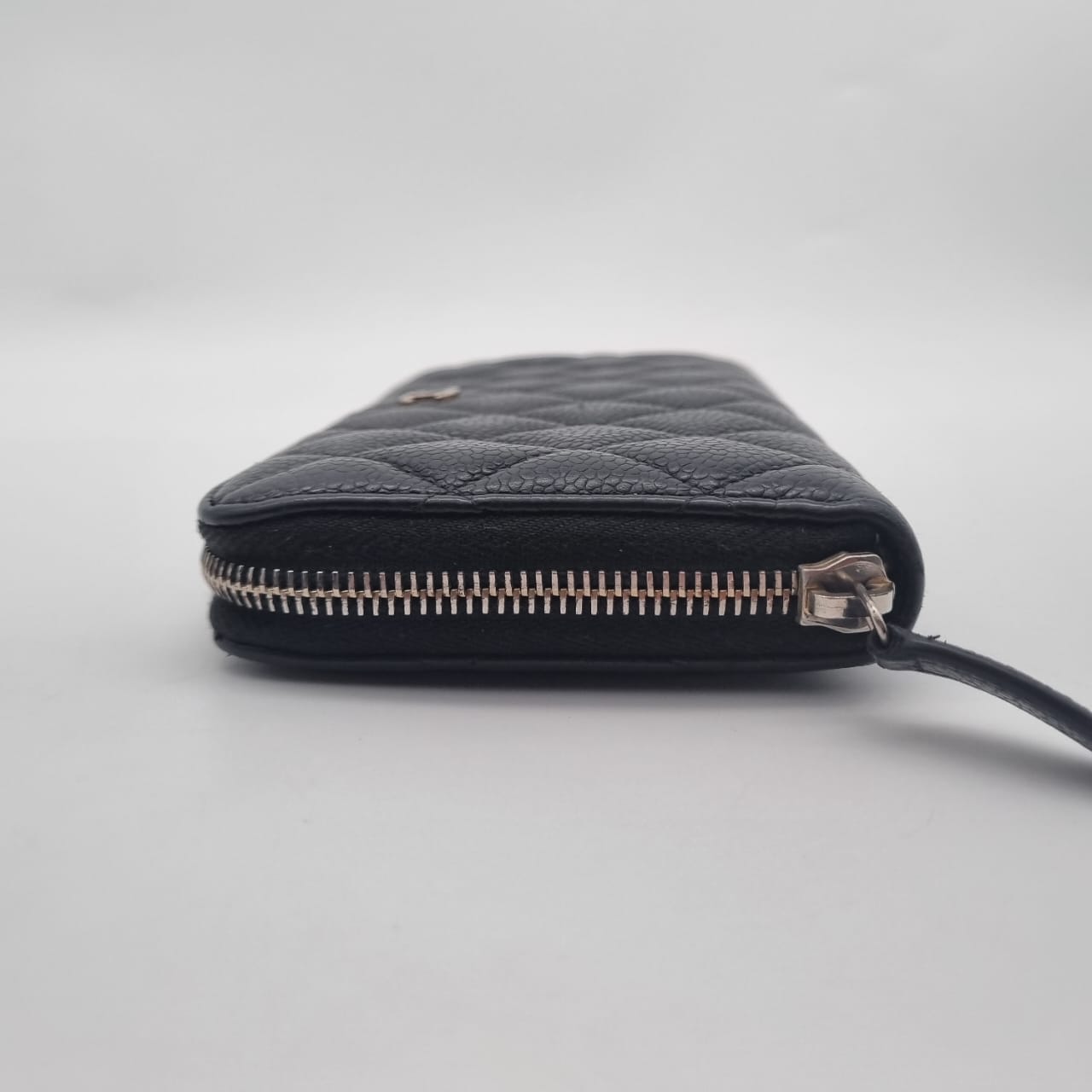 Chanel Zippy Wallet Black Caviar SHW #22 Size 20x12