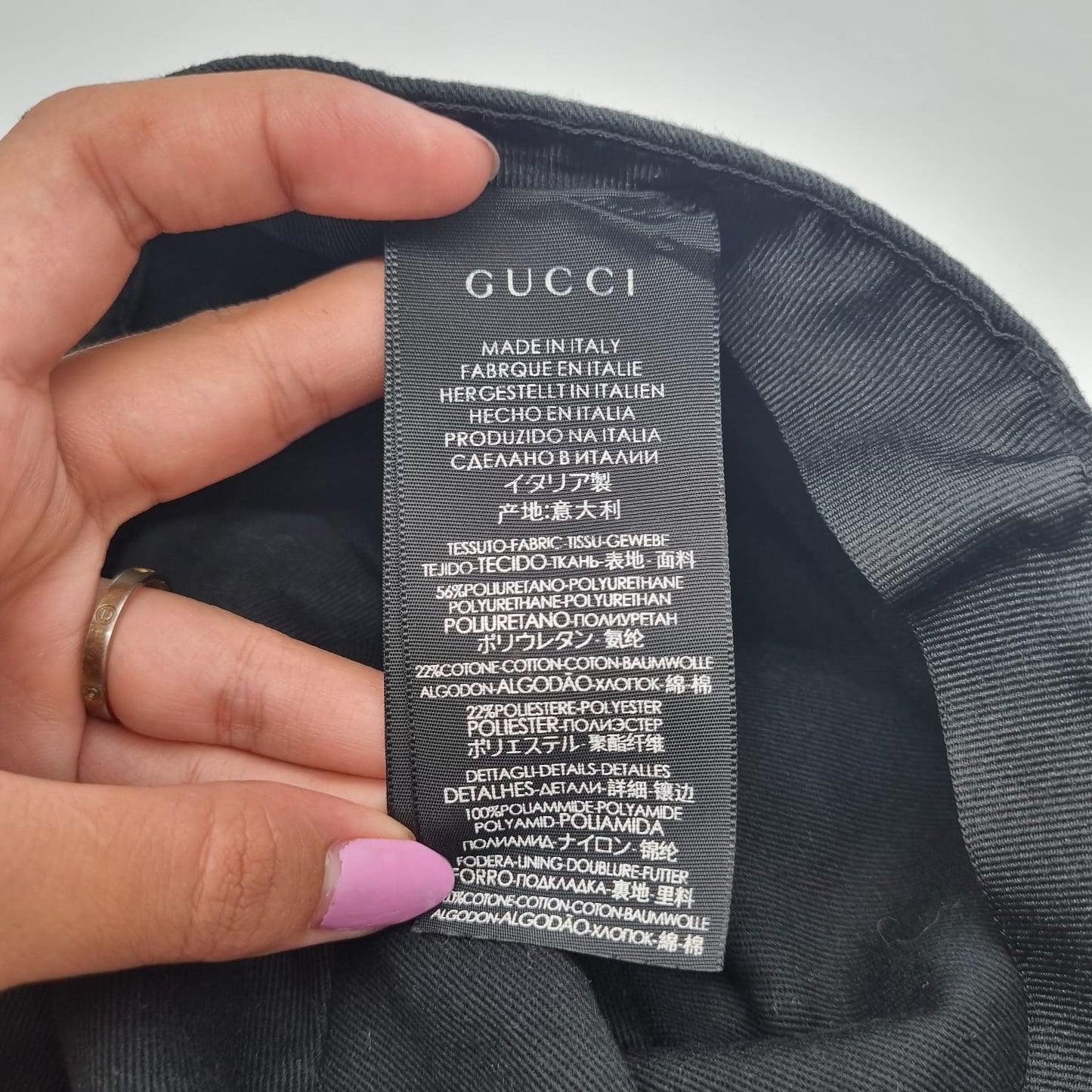 Gucci Loved Gucci Baseball Hat Black LK. 48cm