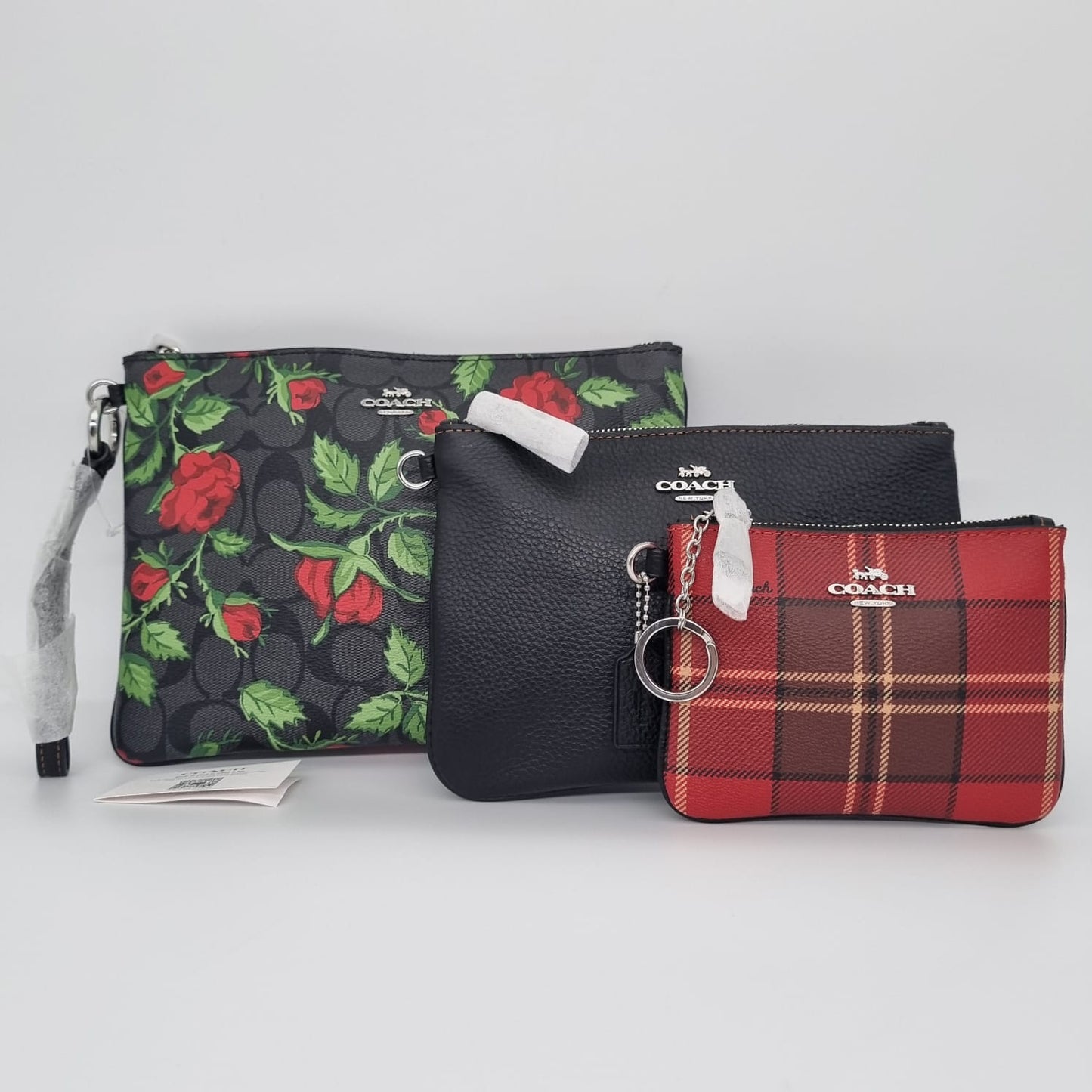 Coach Triple Compartment Clutch Multicolor Size 24x17