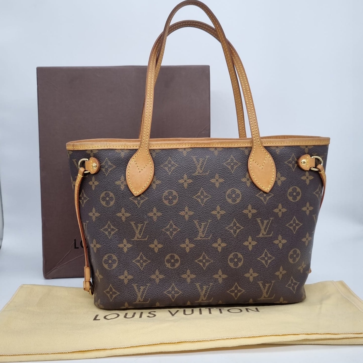 Louis Vuitton Neverfull PM Monogram 2007 Size 29x13x22