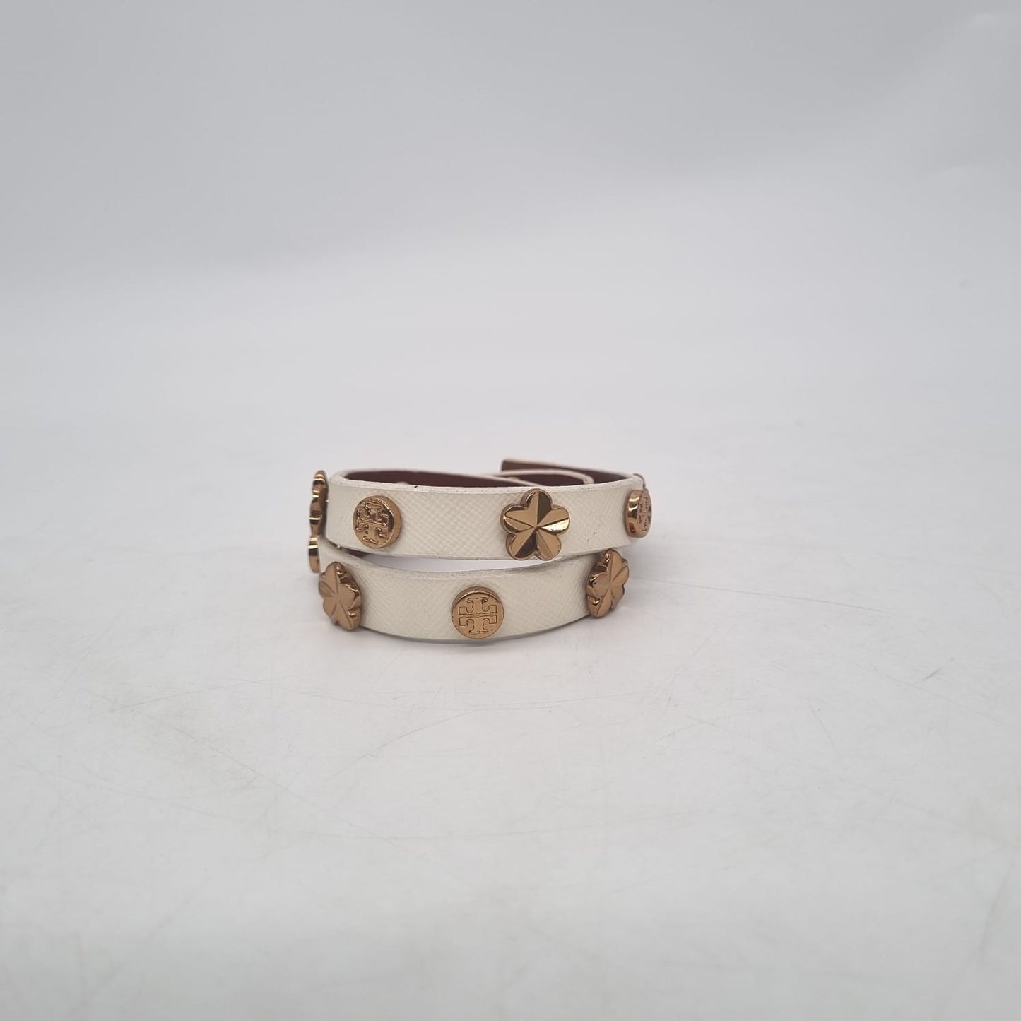 Tory Burch Bracelet Stud White GHW