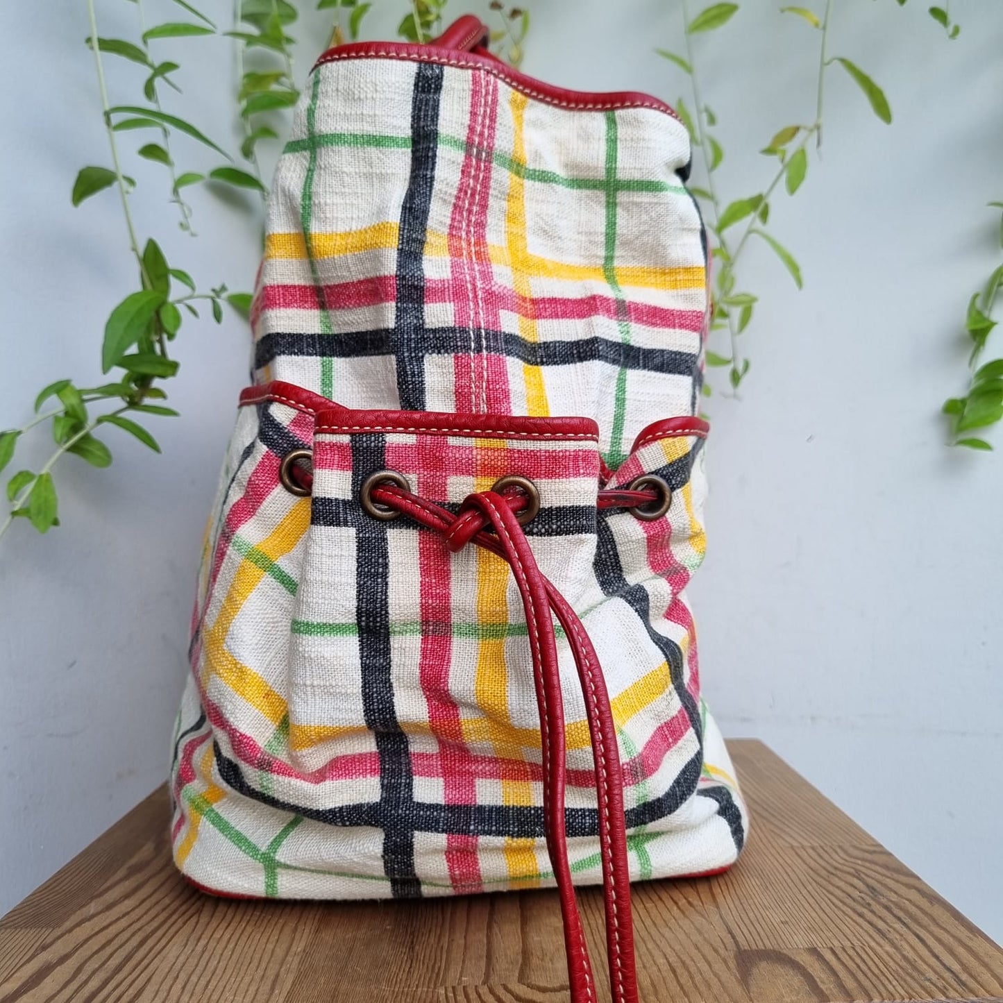 Burberry Canvas Nova Check Large Tote Multicolor Size 34x20x30
