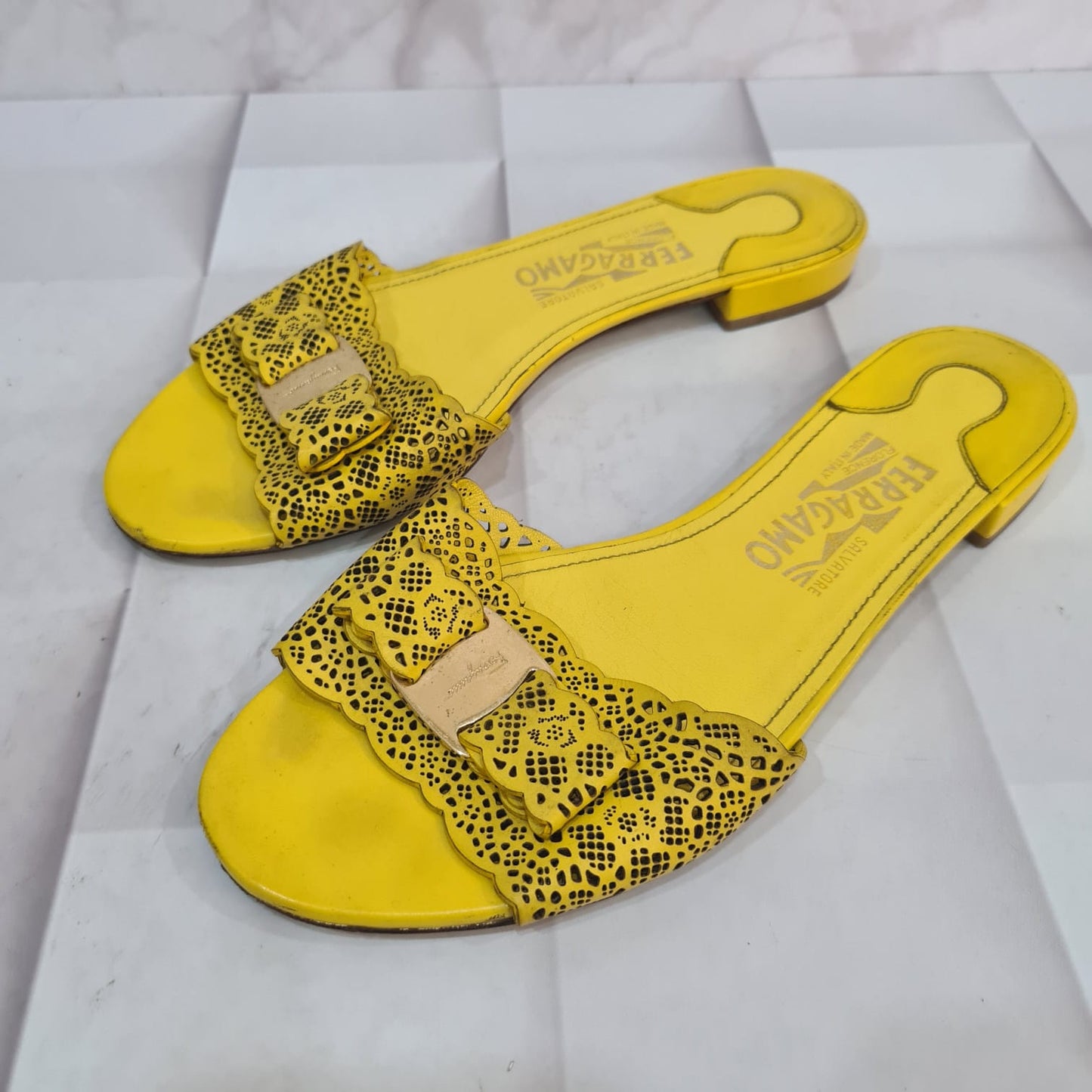 Salvatore Ferragamo Sandal Yellow Size 8/25