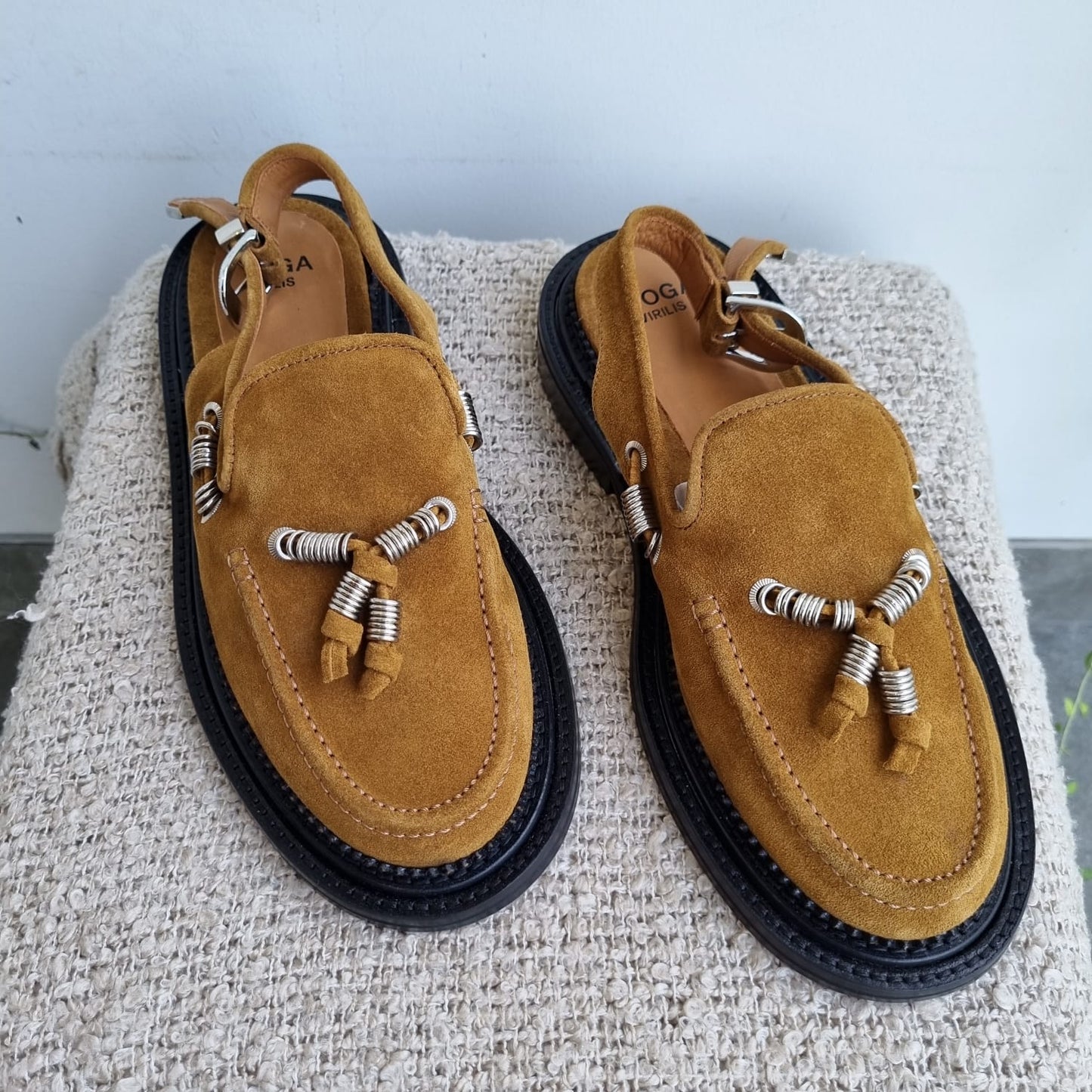 Toga Virilis Slingback Suade Brown Size 40/28