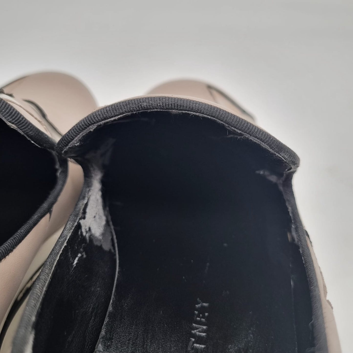 Stella McCartney Faux Leather Binx Star Platfrom Slip Size 39/25