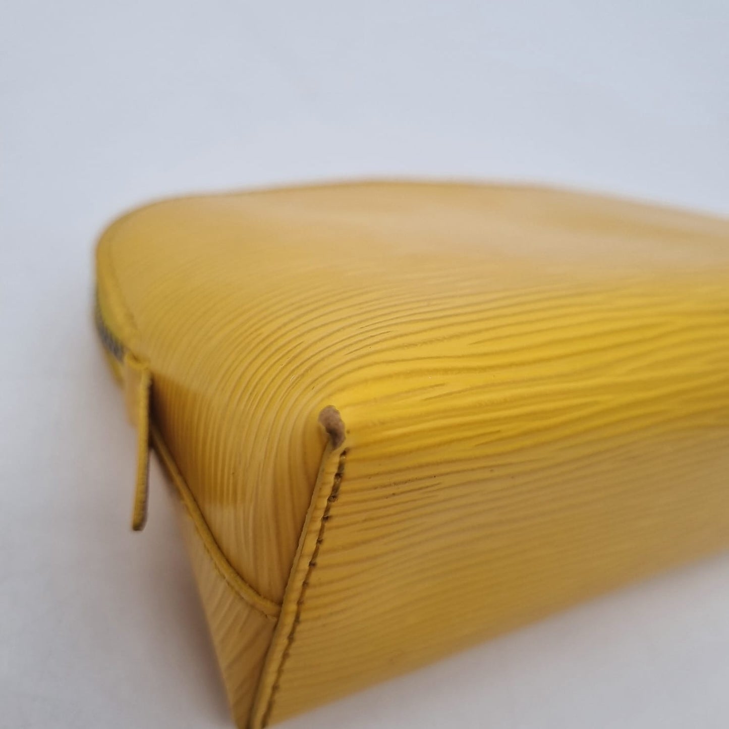 Louis Vuitton Cosmetic Pouch Epi Leather Yellow 2012 Size 17x6x11