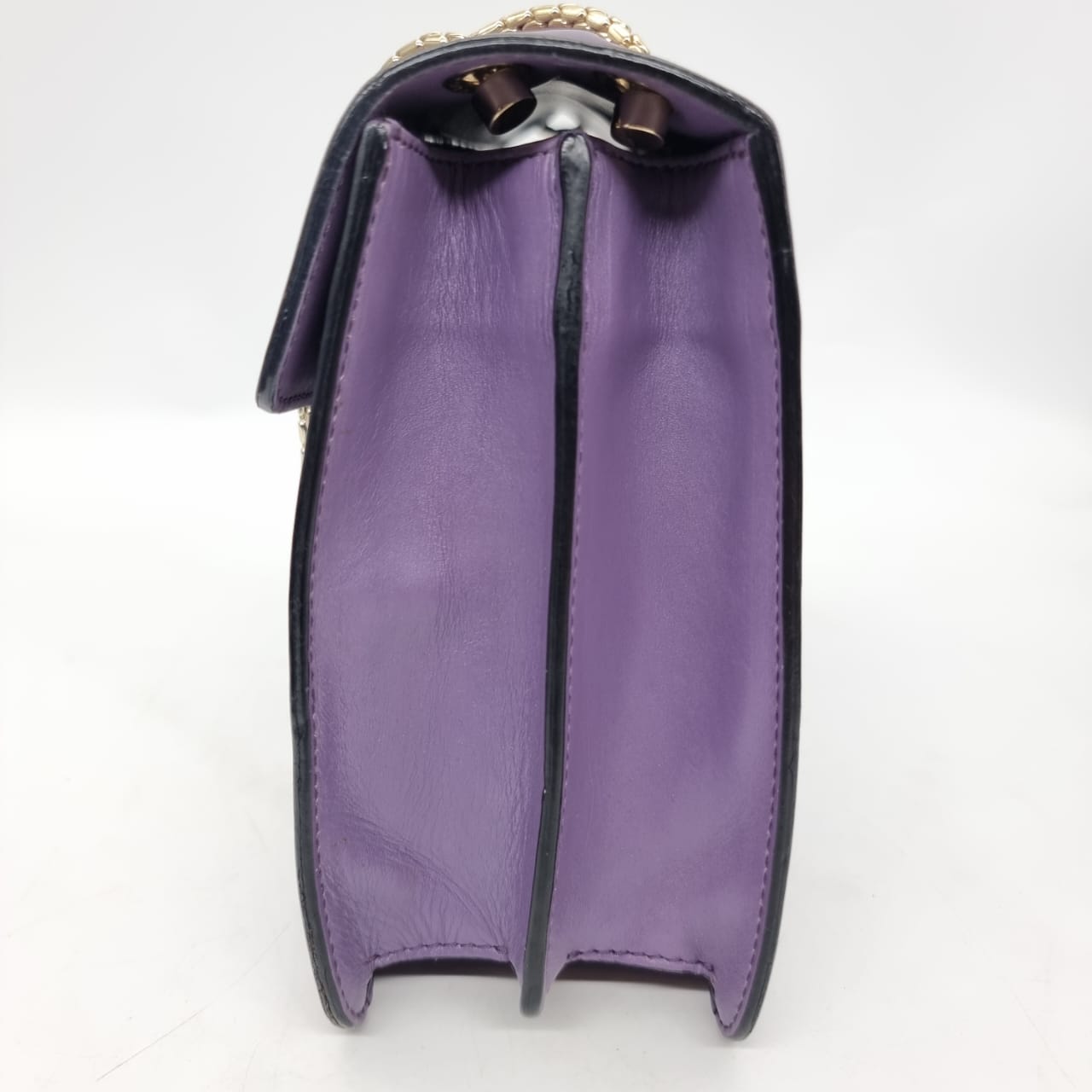 Bvlgari Medium Serpenti Forever Crossbody Bag Purple Size 27x5x20