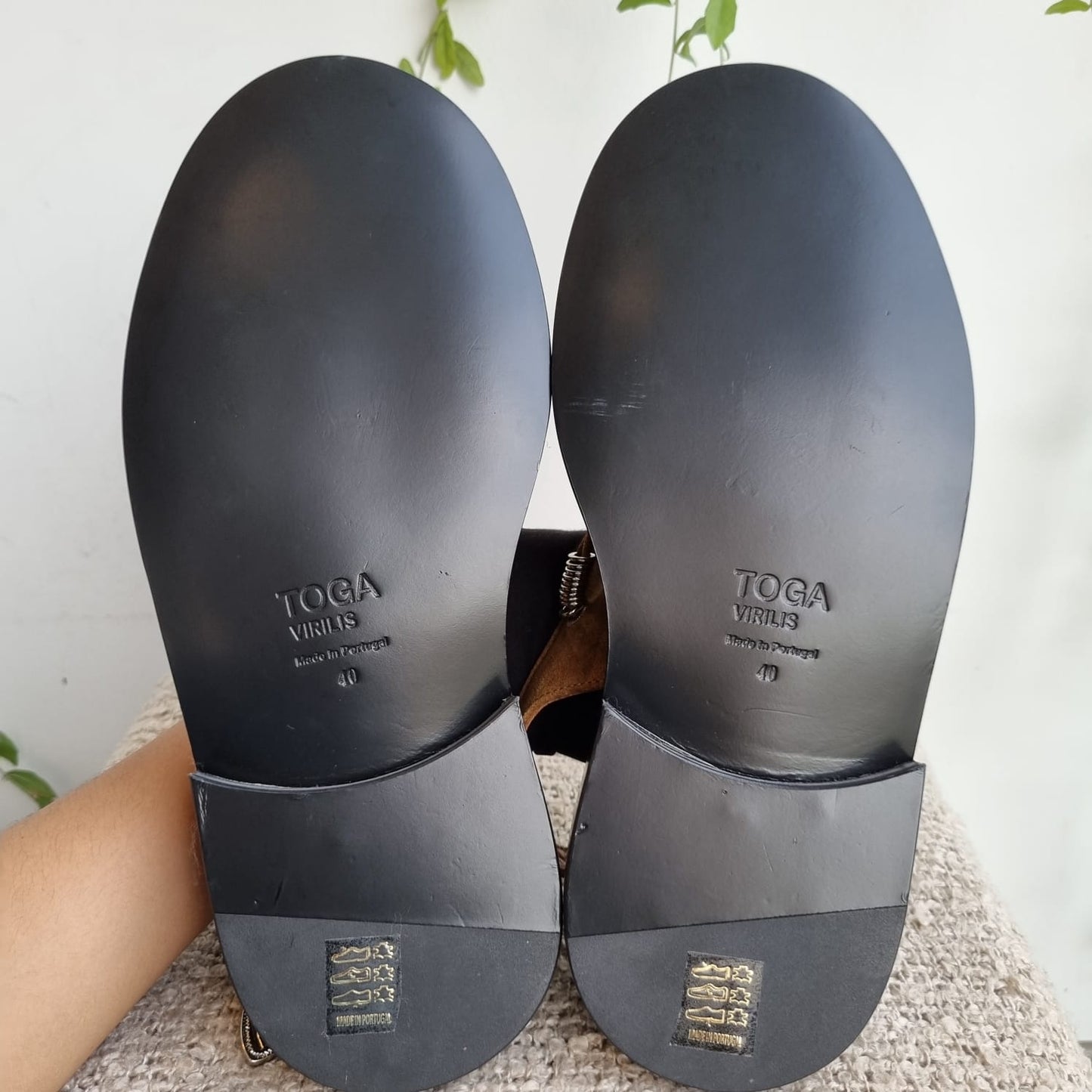 Toga Virilis Slingback Suade Brown Size 40/28