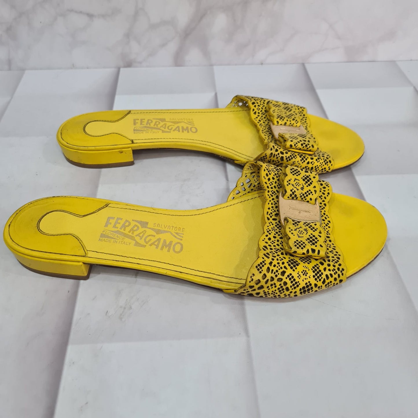 Salvatore Ferragamo Sandal Yellow Size 8/25