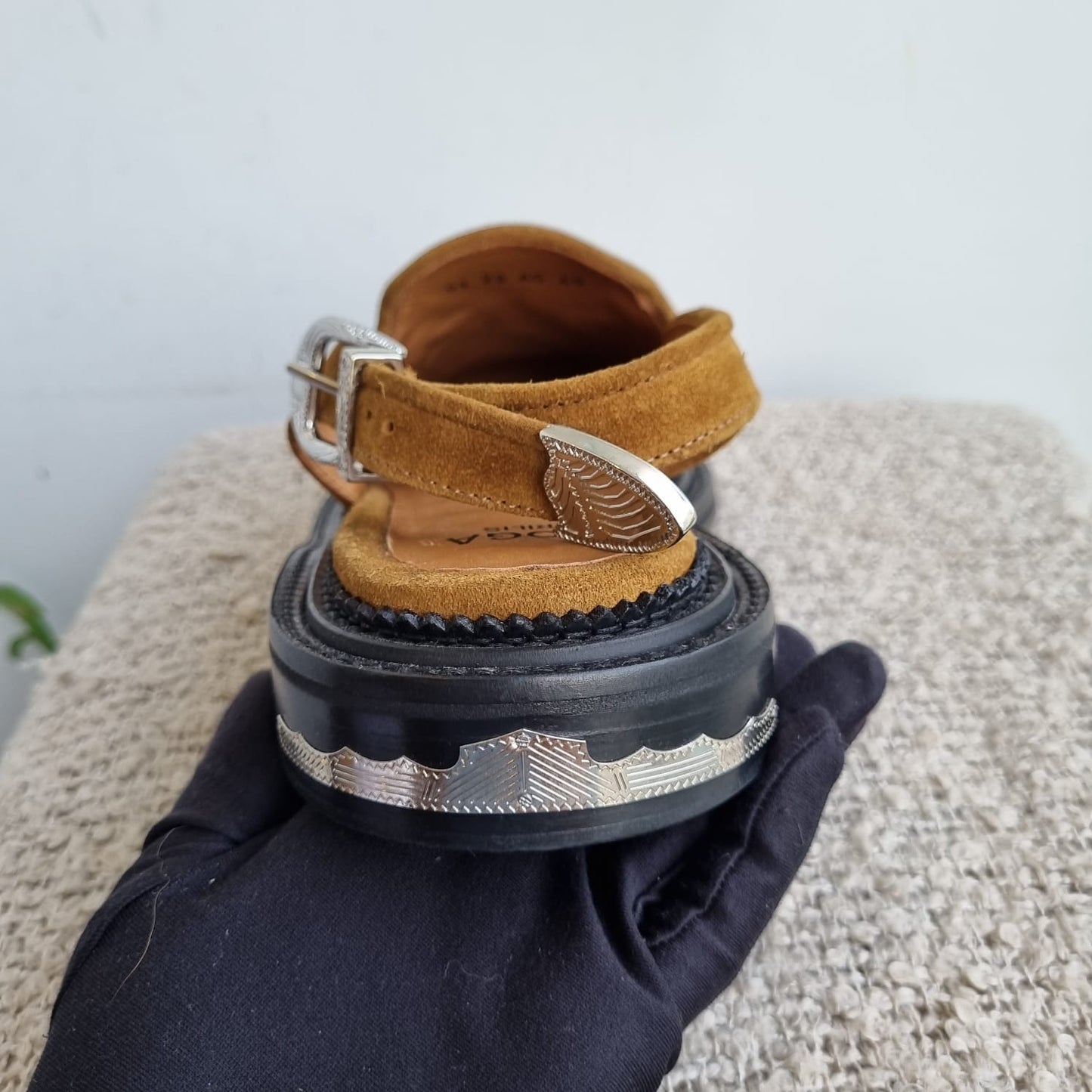Toga Virilis Slingback Suade Brown Size 40/28