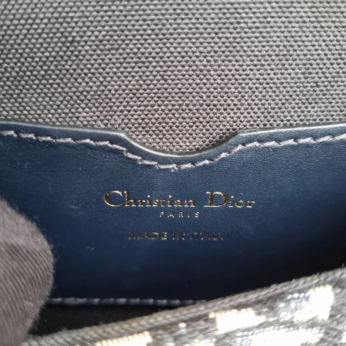 Dior Bobby Oblique Navy Blue 2021 Size 17x6x15