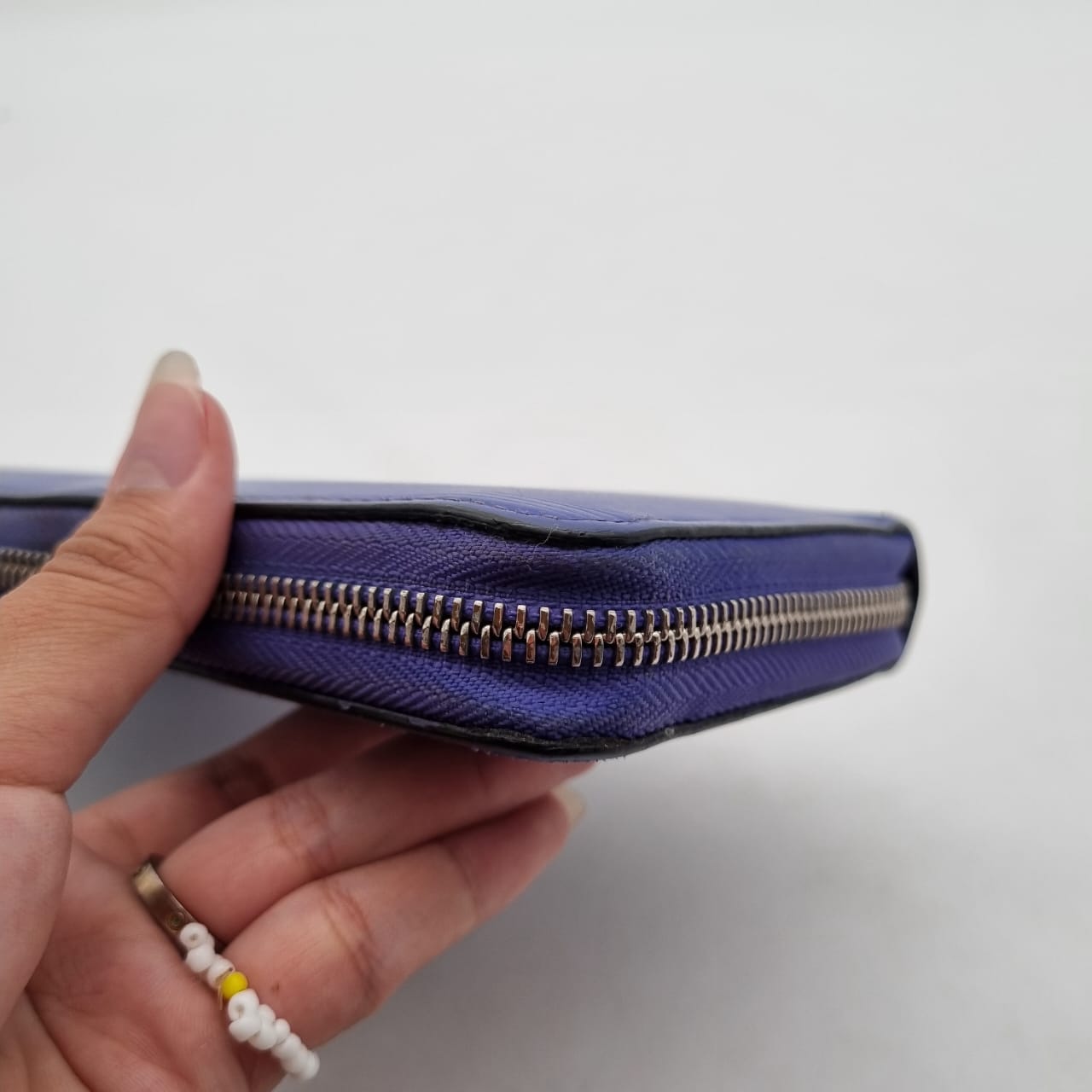 Louis Vuitton Zippy Wallet Blue 2011 Size 19x10