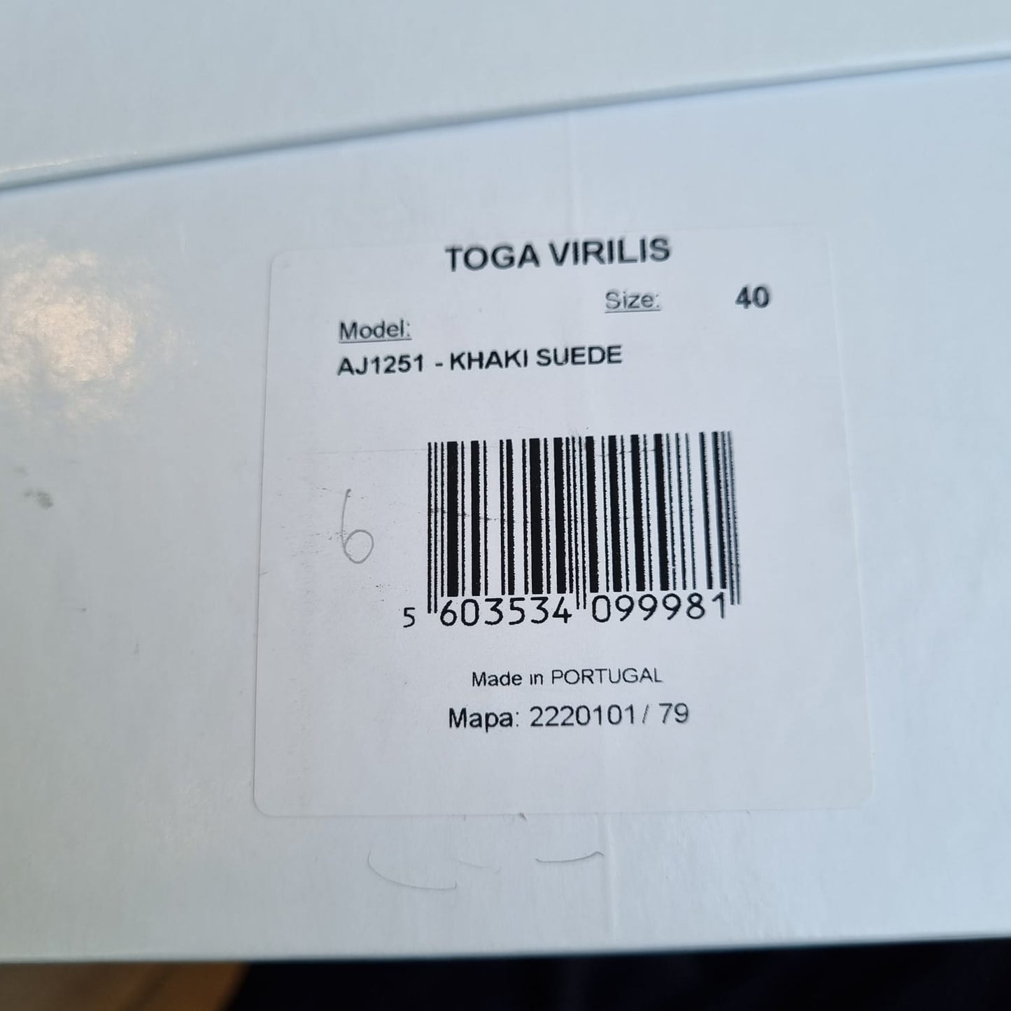 Toga Virilis Slingback Suade Brown Size 40/28