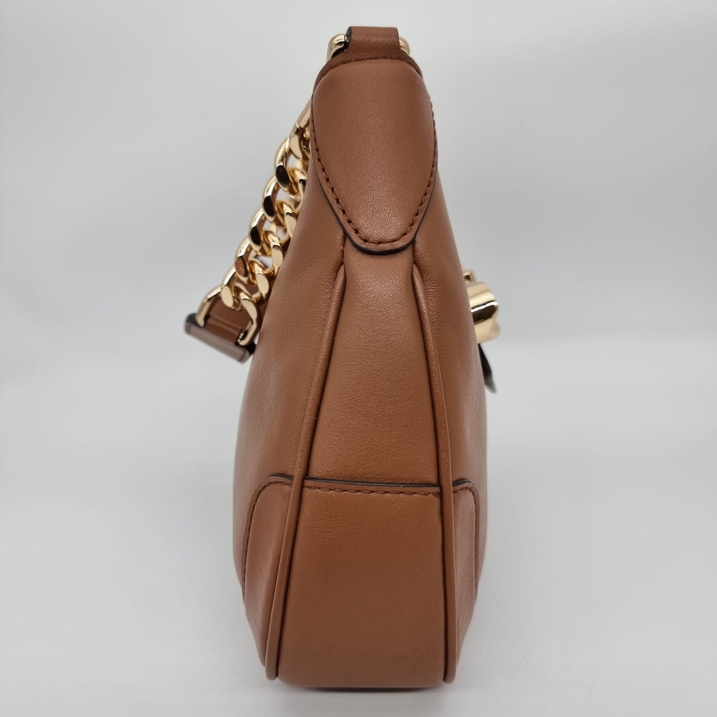 Michael Kors Hally Shoulder Bag Tan Size 29x6x20