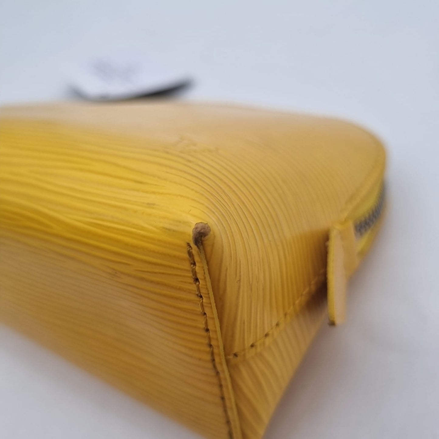 Louis Vuitton Cosmetic Pouch Epi Leather Yellow 2012 Size 17x6x11