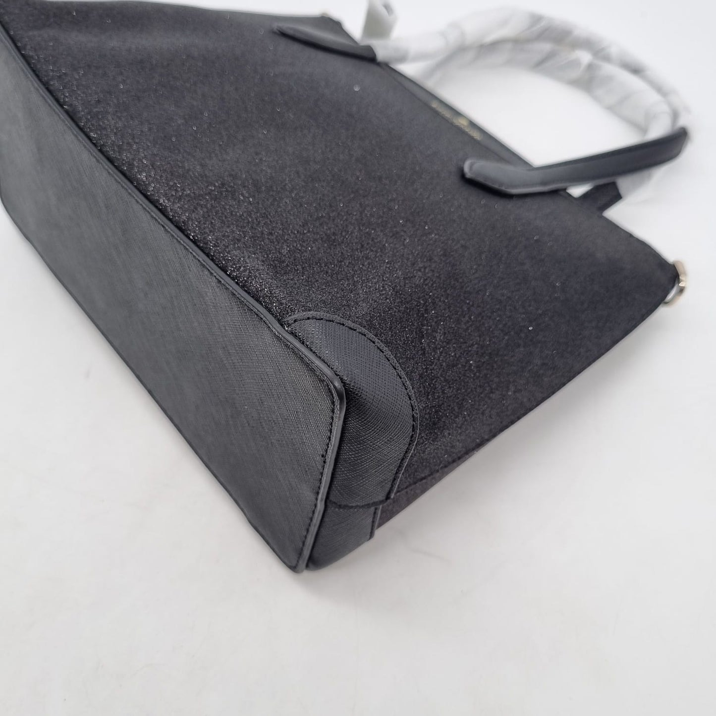 Kate Spade Satchel Glitter Fabric Shoulder Bag Black Size 24x1019