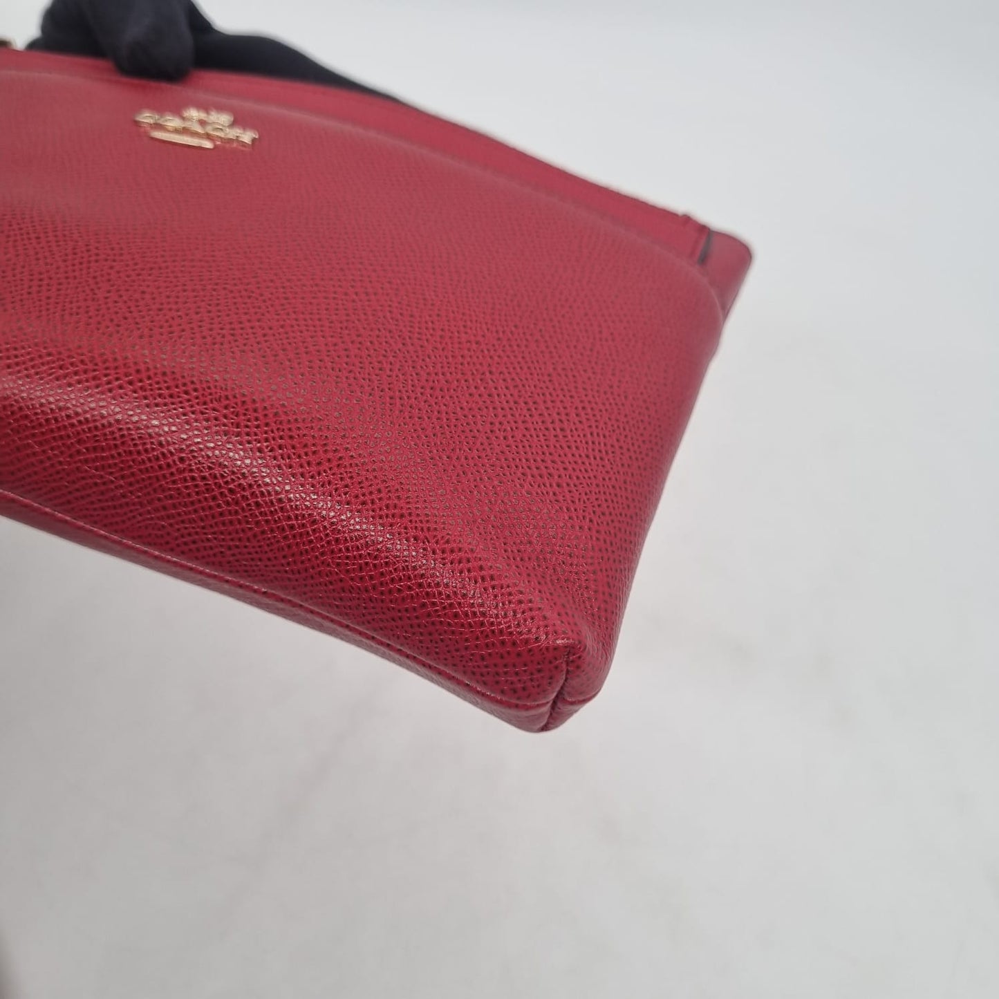 Coach Kelsey Pebble Leather Red 2in1 Size 27x8x20
