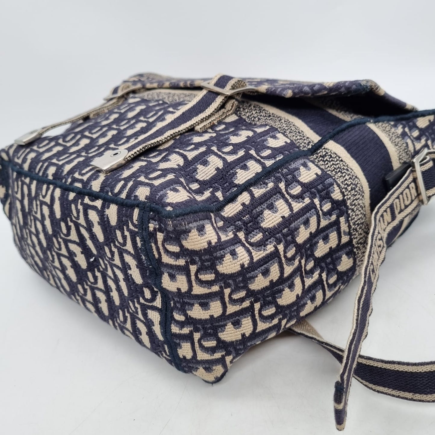 Dior Diorcamp Oblique Embroidery Blue 2018 Size 26x12x24