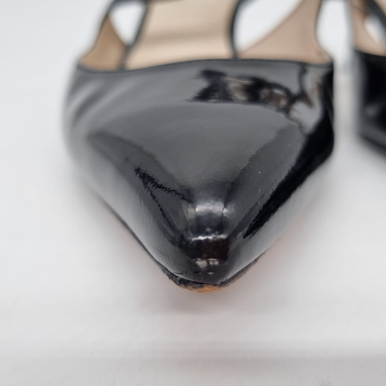 Michael Kors Heels Patent Black Size 6M/24 Dari Ujung