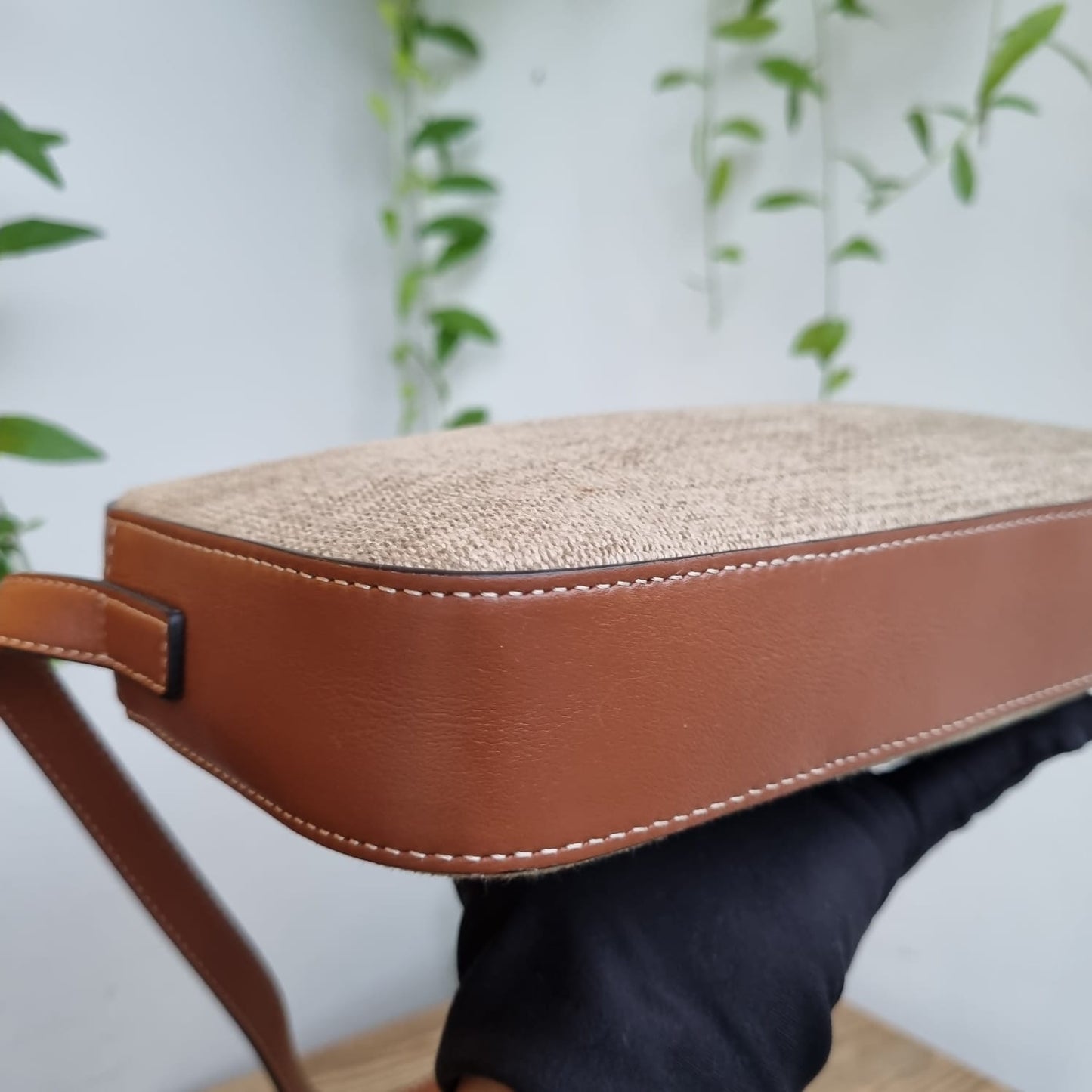 Celine Triomphe Camera Bag Canvas Leather 2022 Size 26x4x14