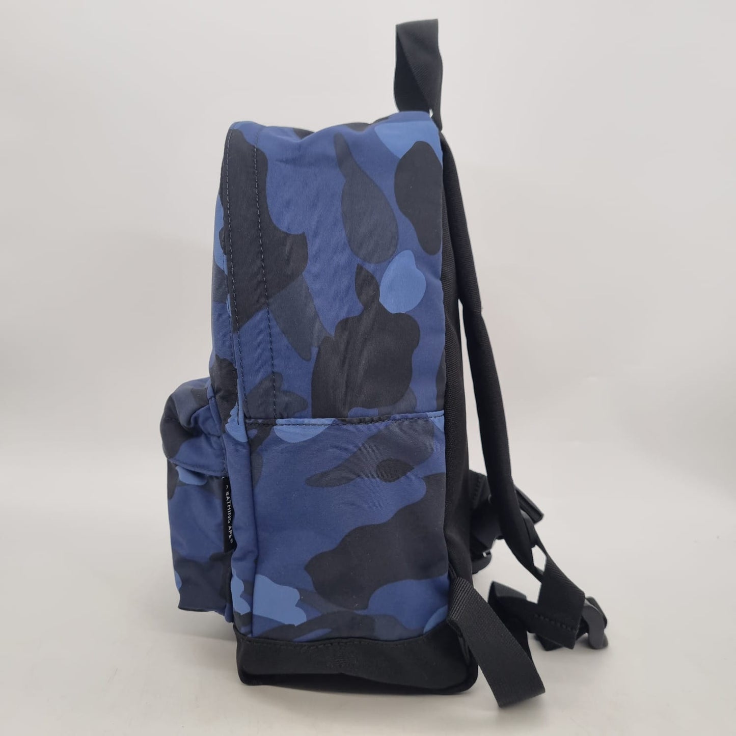 Bathing Ape Backpack Blue Navy Size 23x13x31