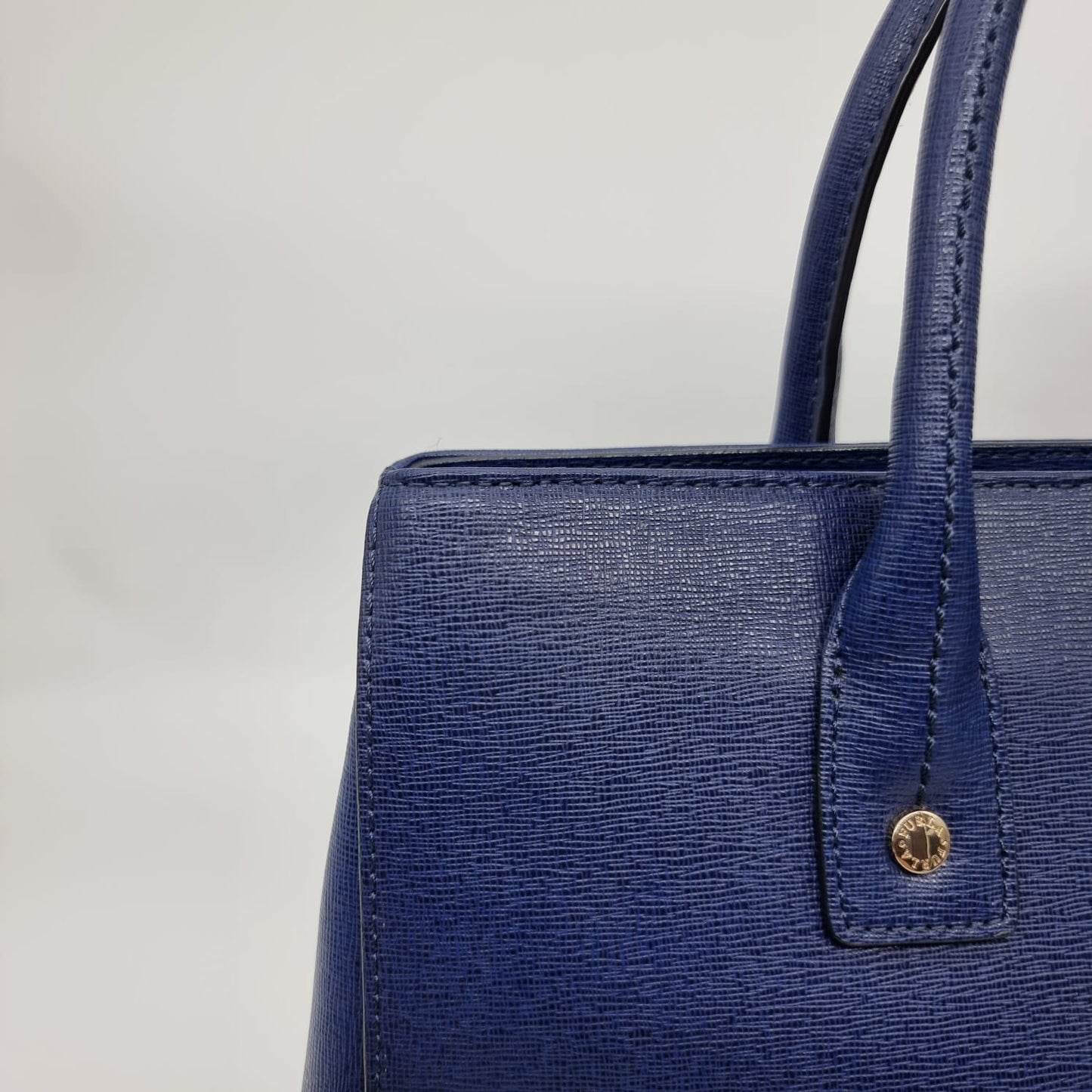 Furla Hand Bag Blue Size 32x15x22