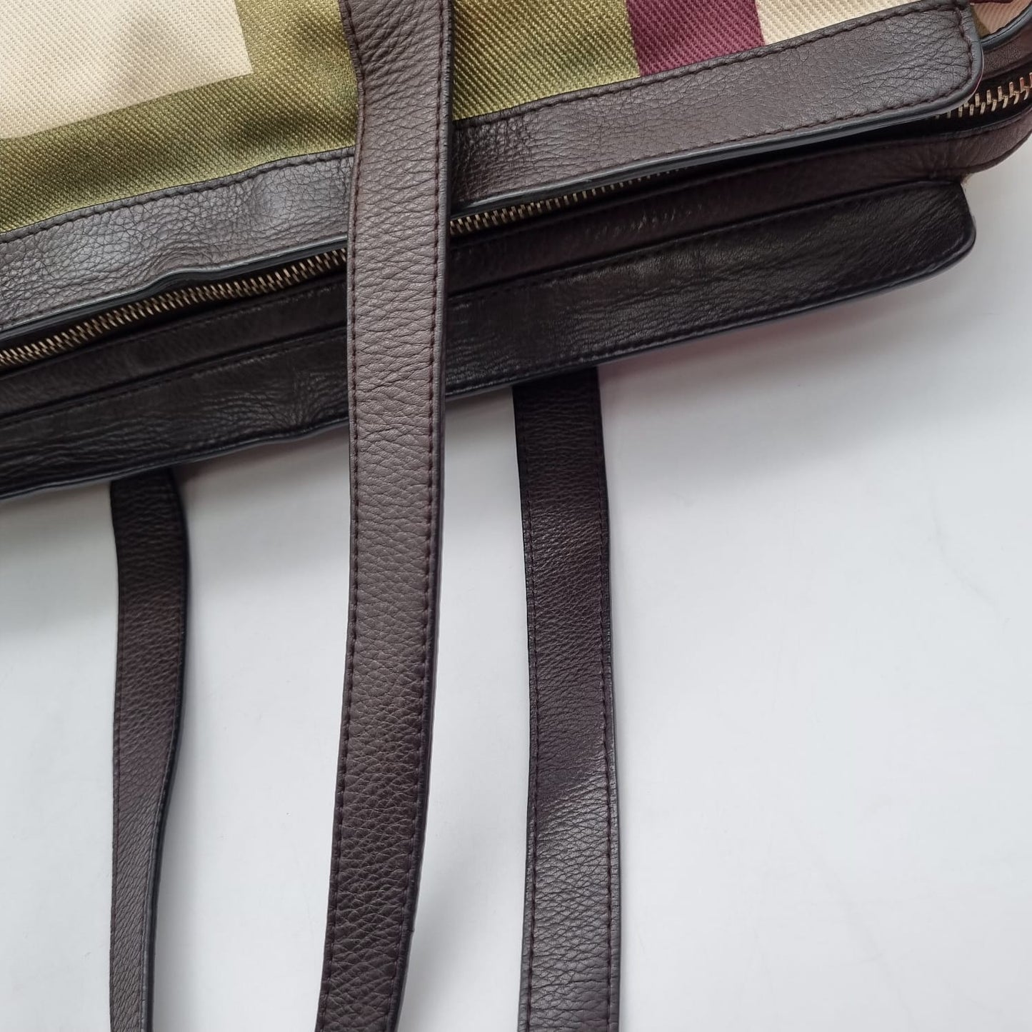 Bally Canvas Shoulder Bag Multicolor Size 35x11x27