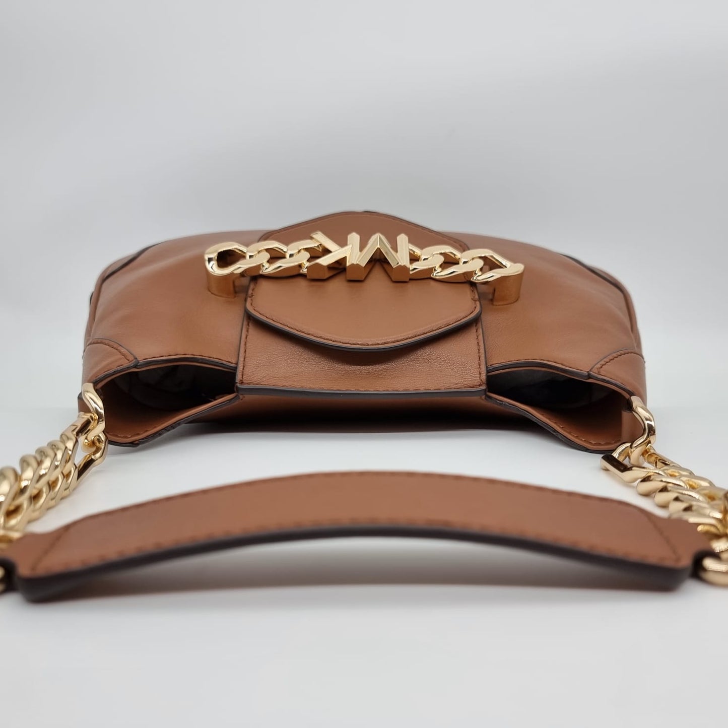 Michael Kors Hally Shoulder Bag Tan Size 29x6x20