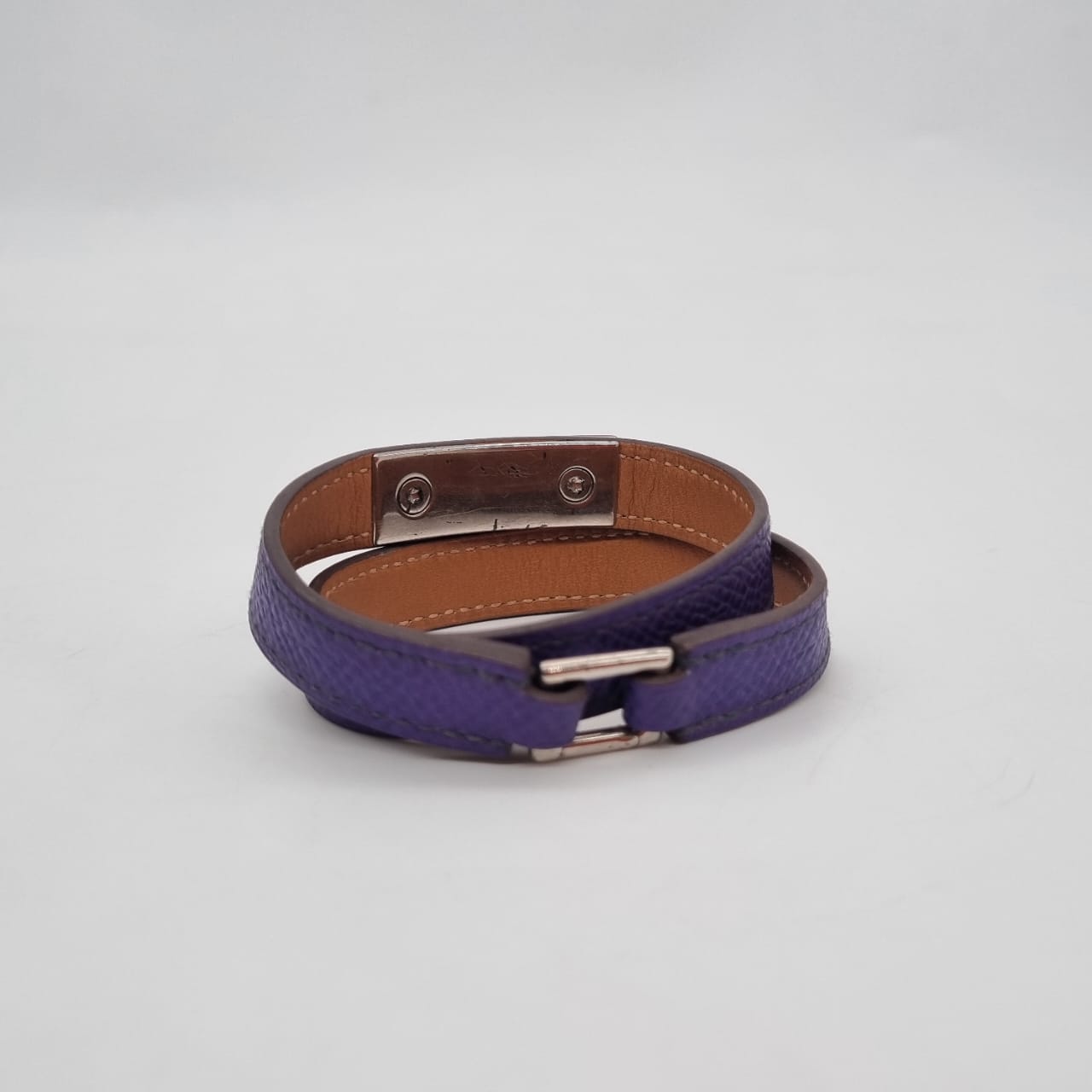Hermes Kelly Double Tour PHW Iris Togo Leather #P 2011 Size S