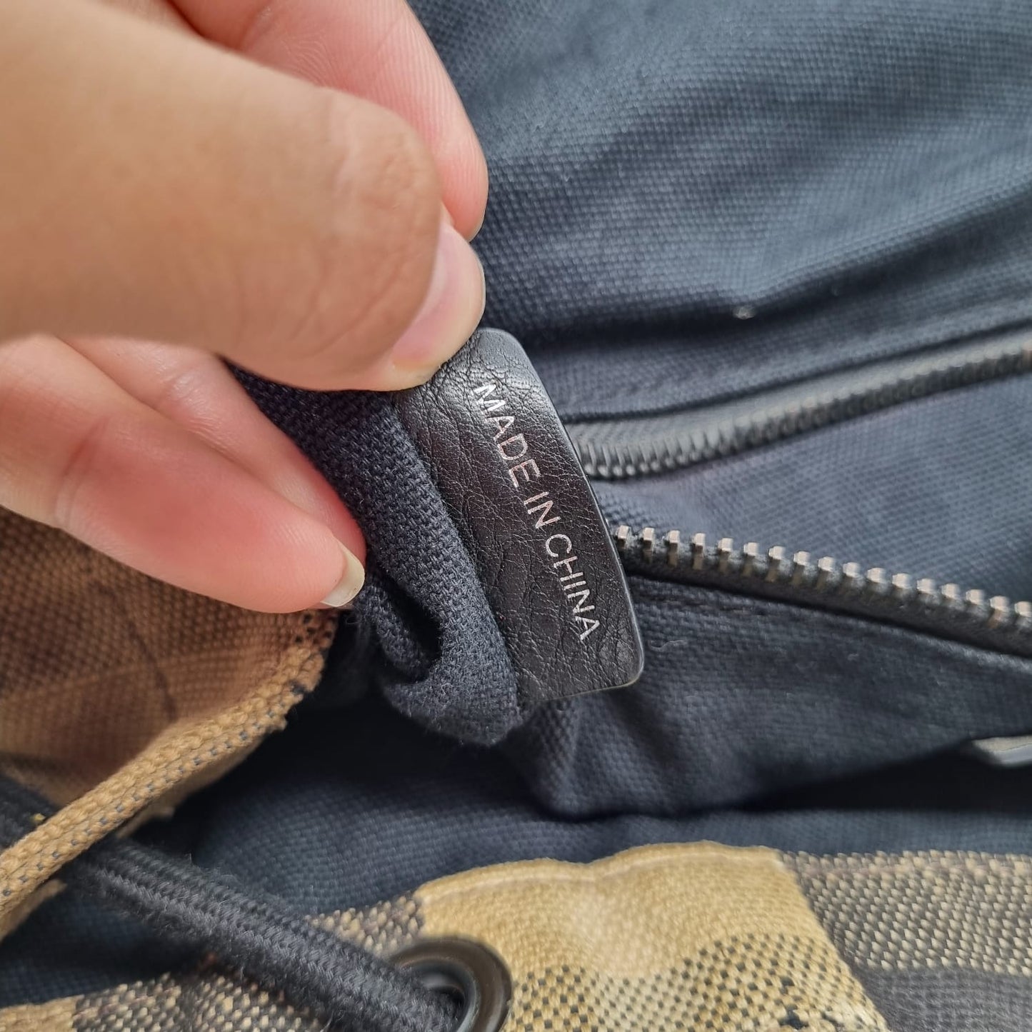 Burberry Backpack Canvas Brown Size 38x14x36