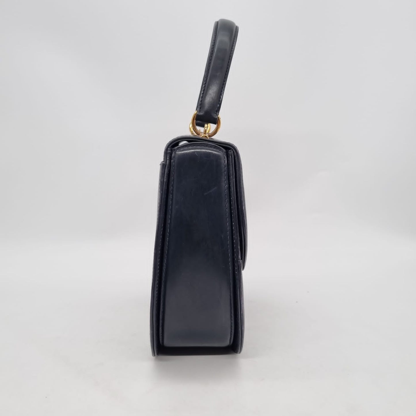 Gucci Vintage Shoulder Bag Black Size 21x28x18