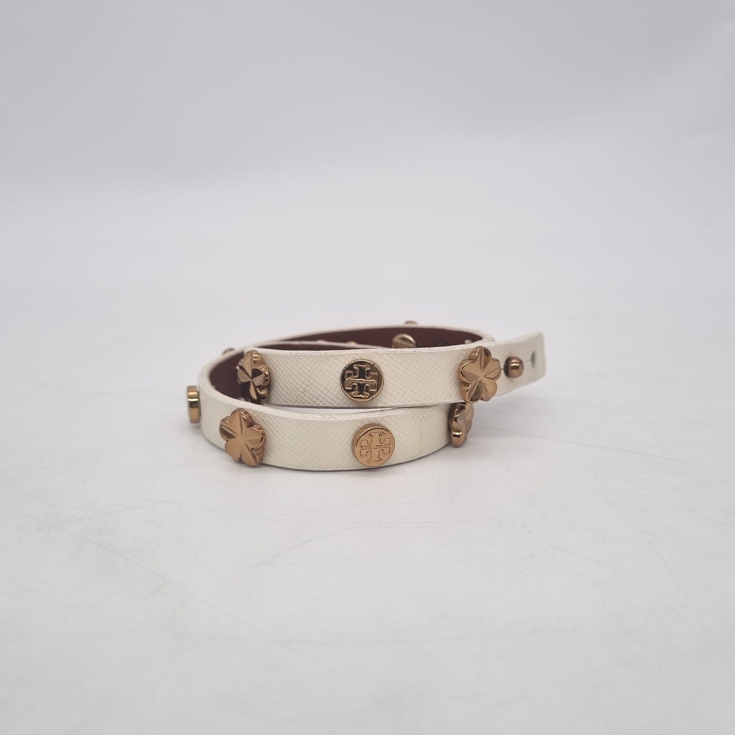Tory Burch Bracelet Stud White GHW