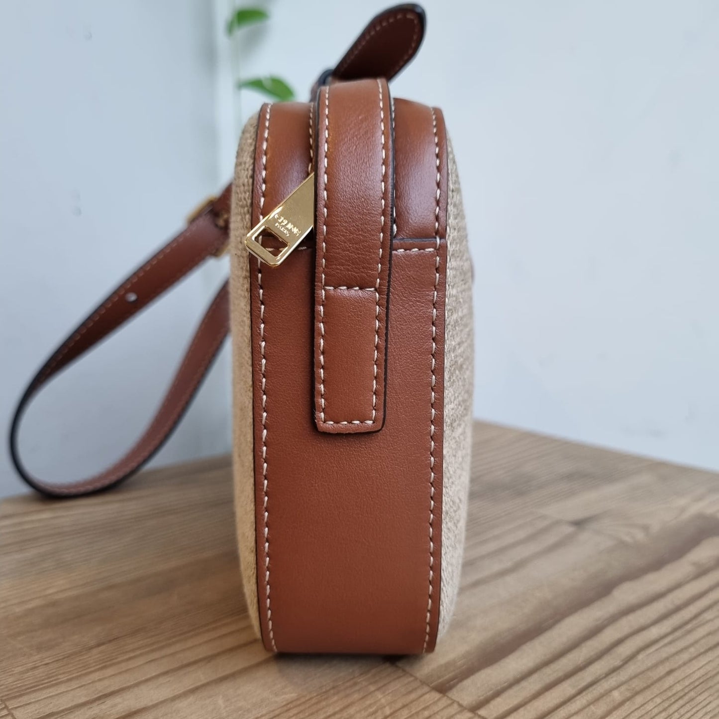 Celine Triomphe Camera Bag Canvas Leather 2022 Size 26x4x14