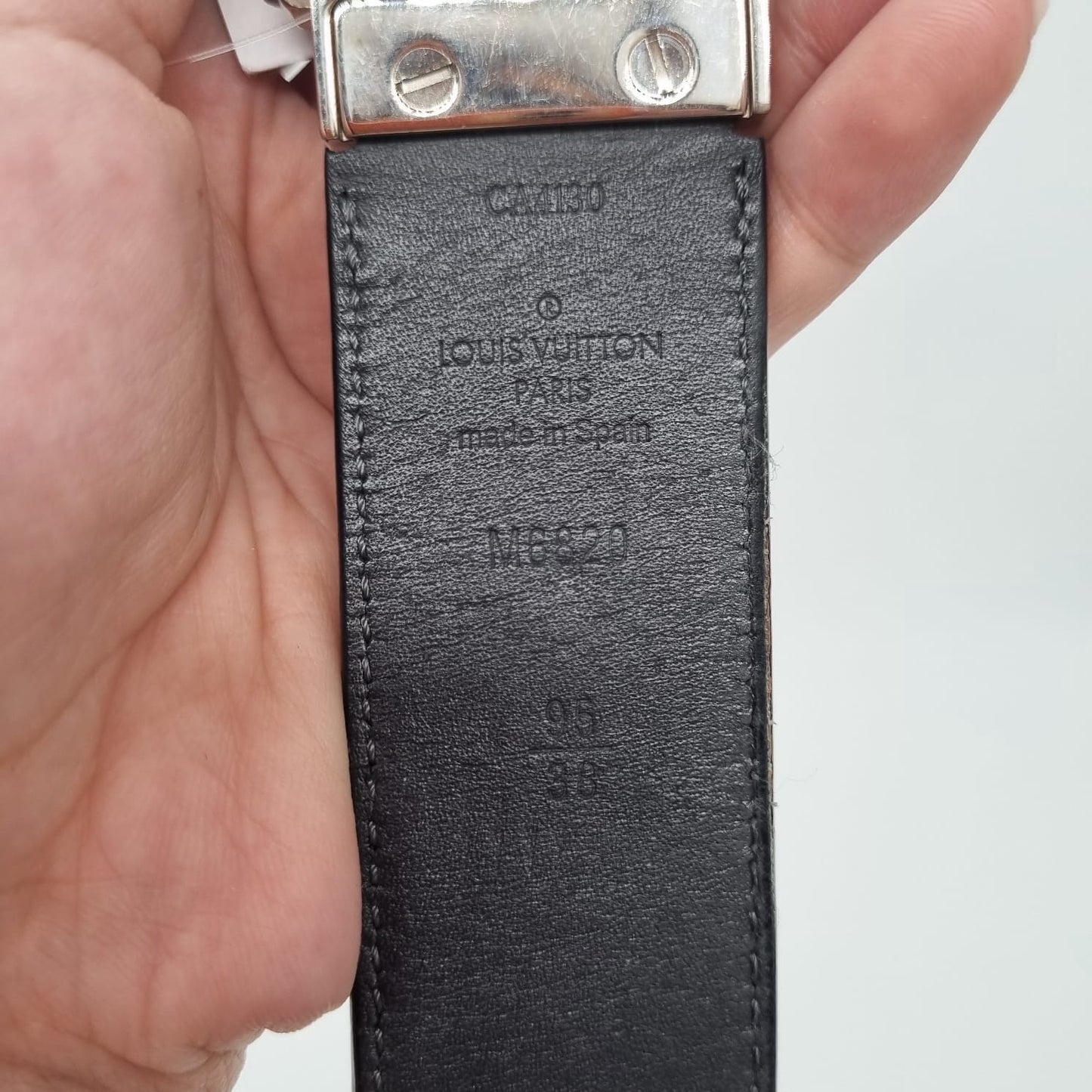 Louis Vuitton Belt Black 2010 Size 95