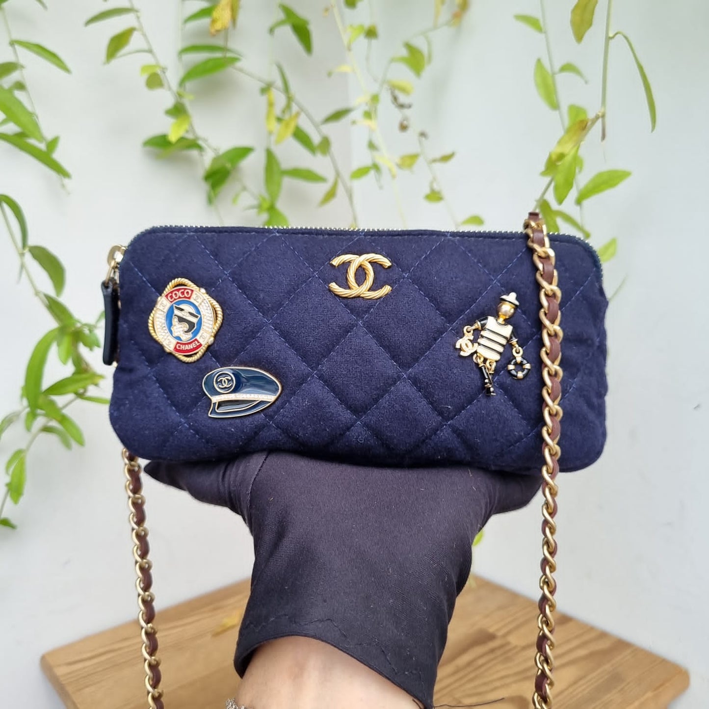 Chanel Charming Navy Crossbody Bag #26 2019 Size 19x4x10