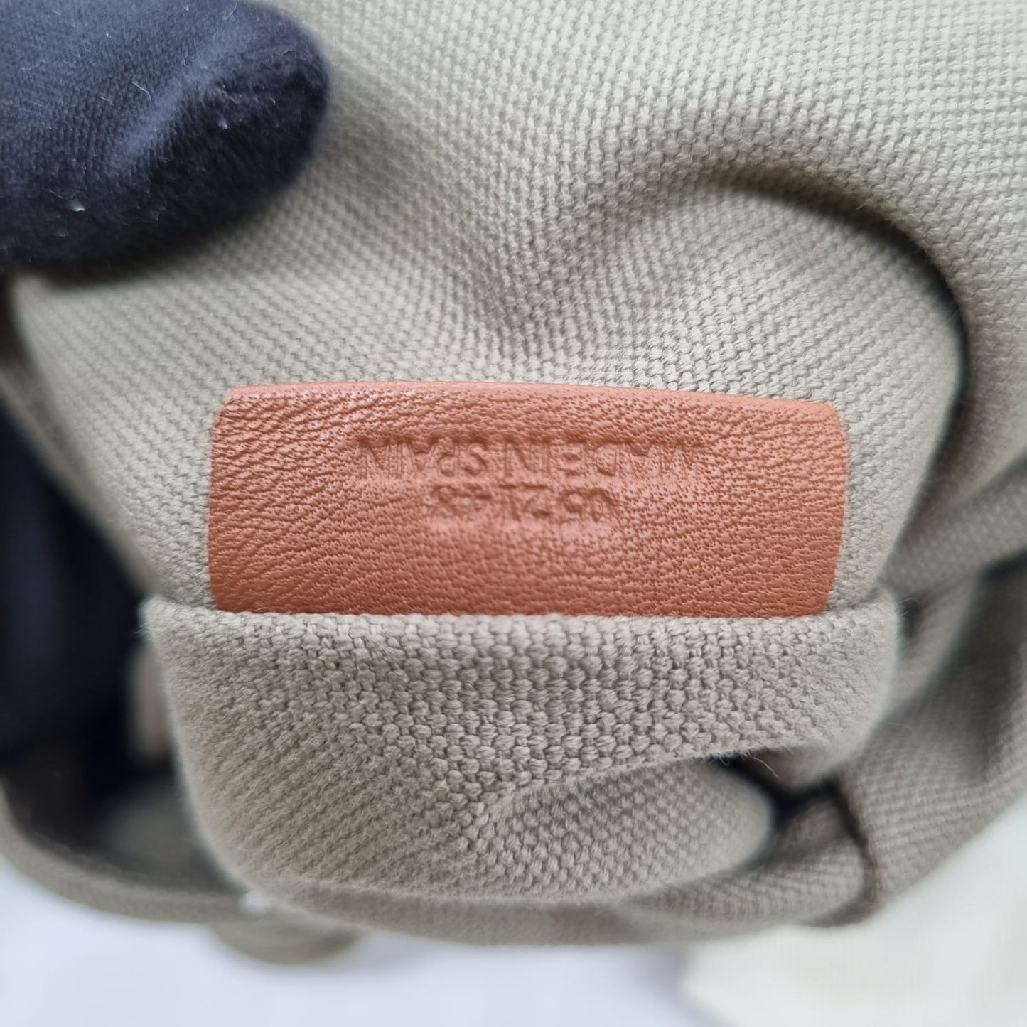 Loewe Messenger Bag Logo Canvas Etoupe 2021 Size 26x8x23