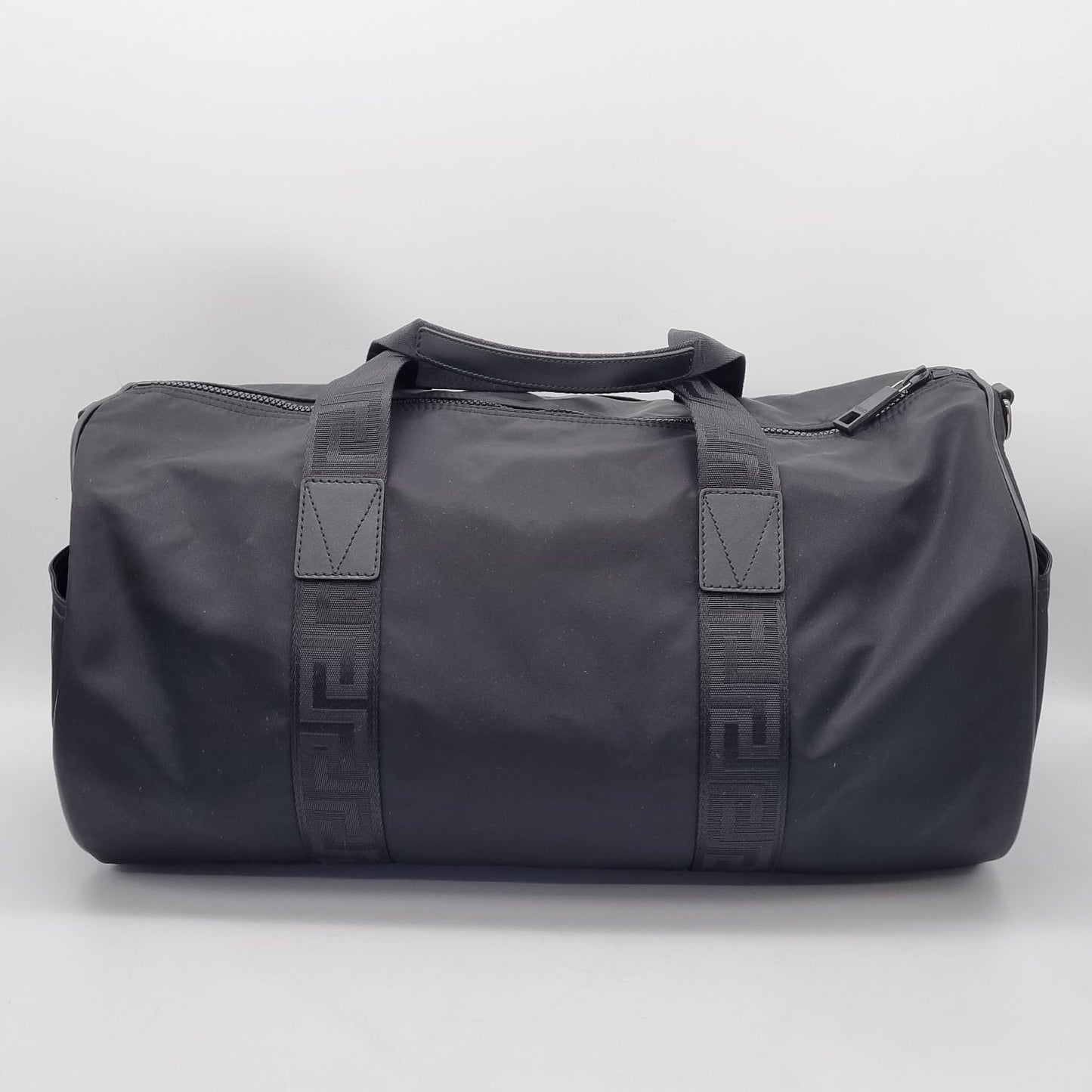 Versace Duffle Bag Nylon BLack New Size 46x27x2